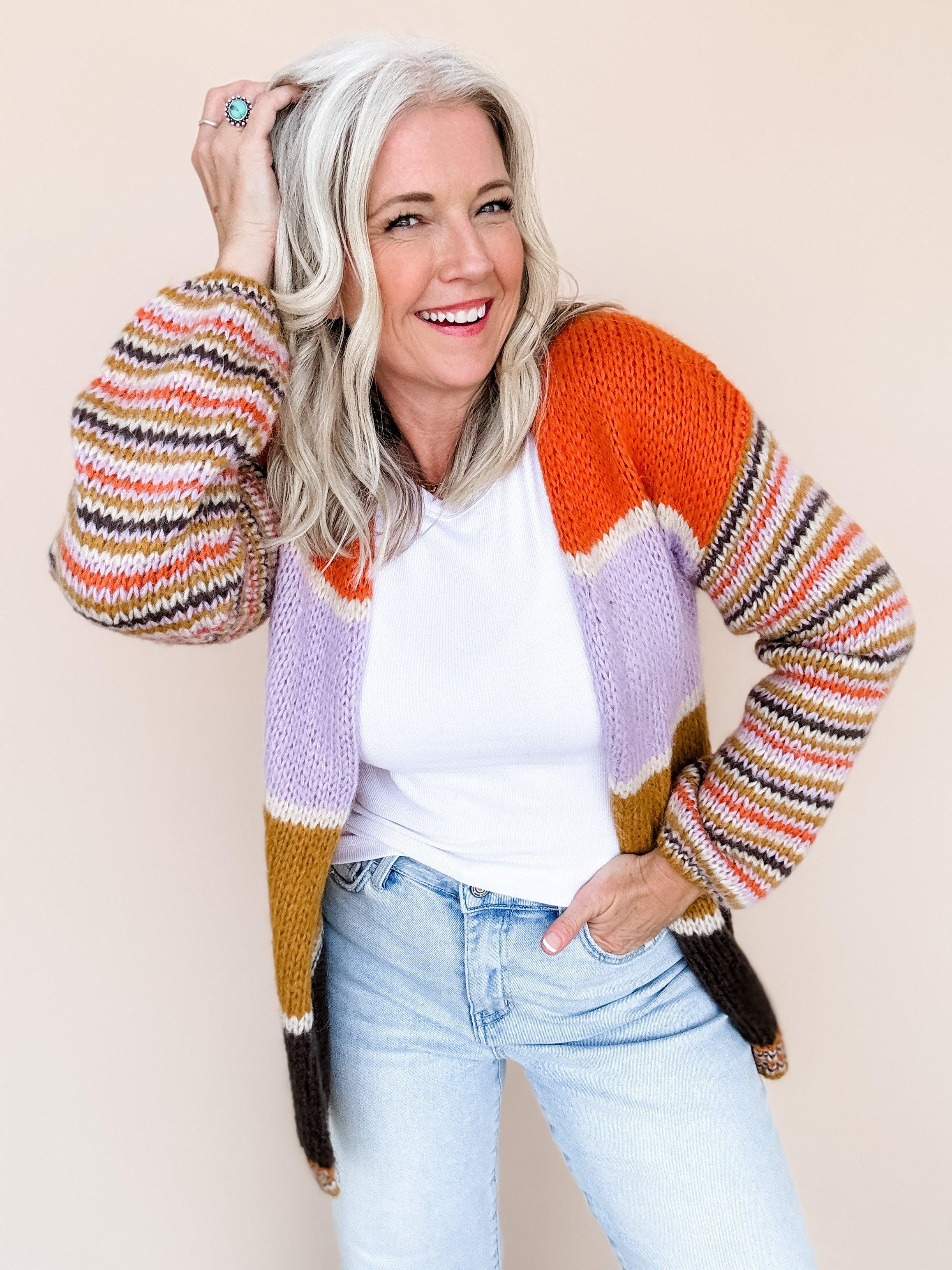 Candy Corn Cardigan