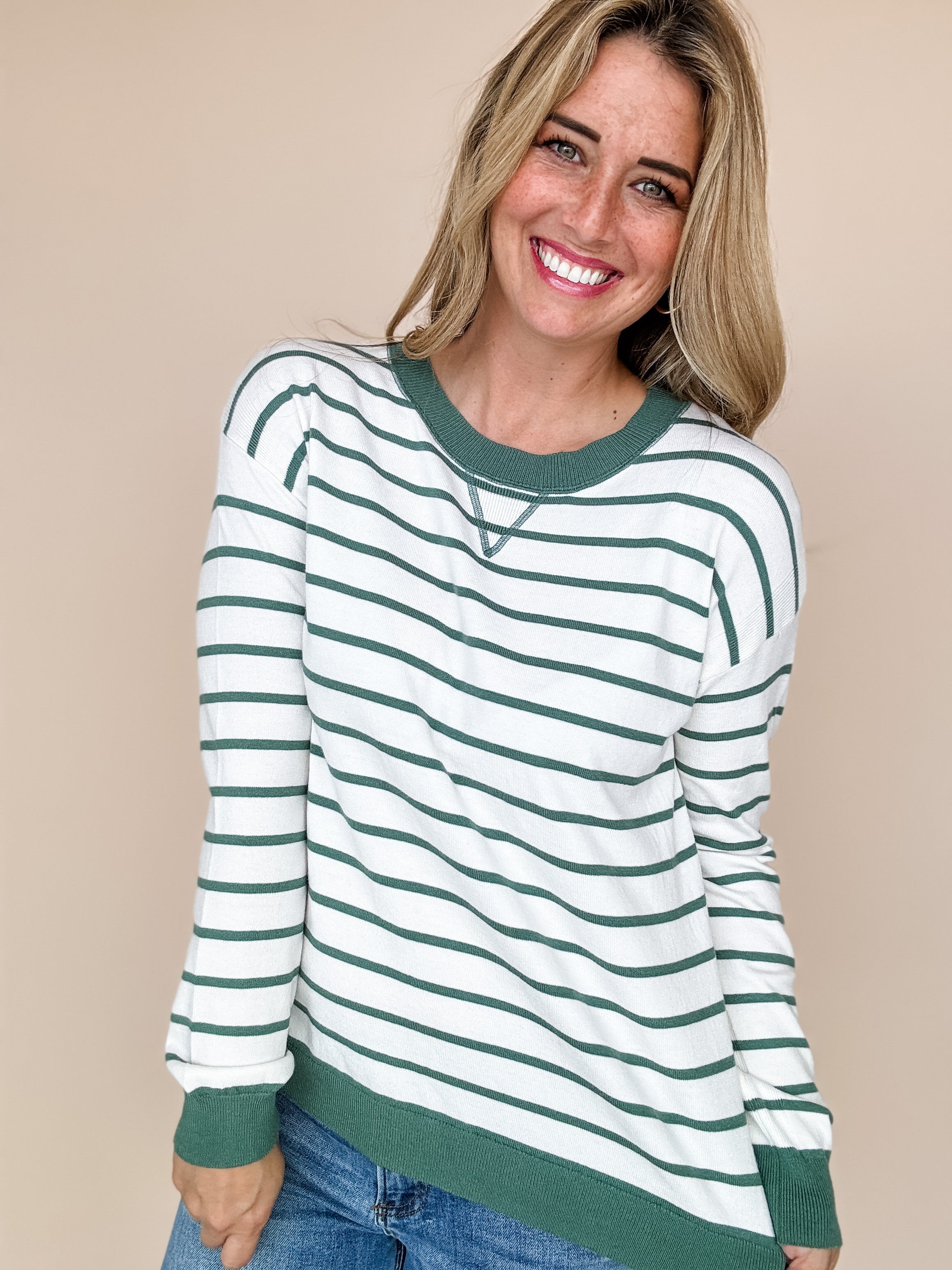 Spruce Striped Pullover