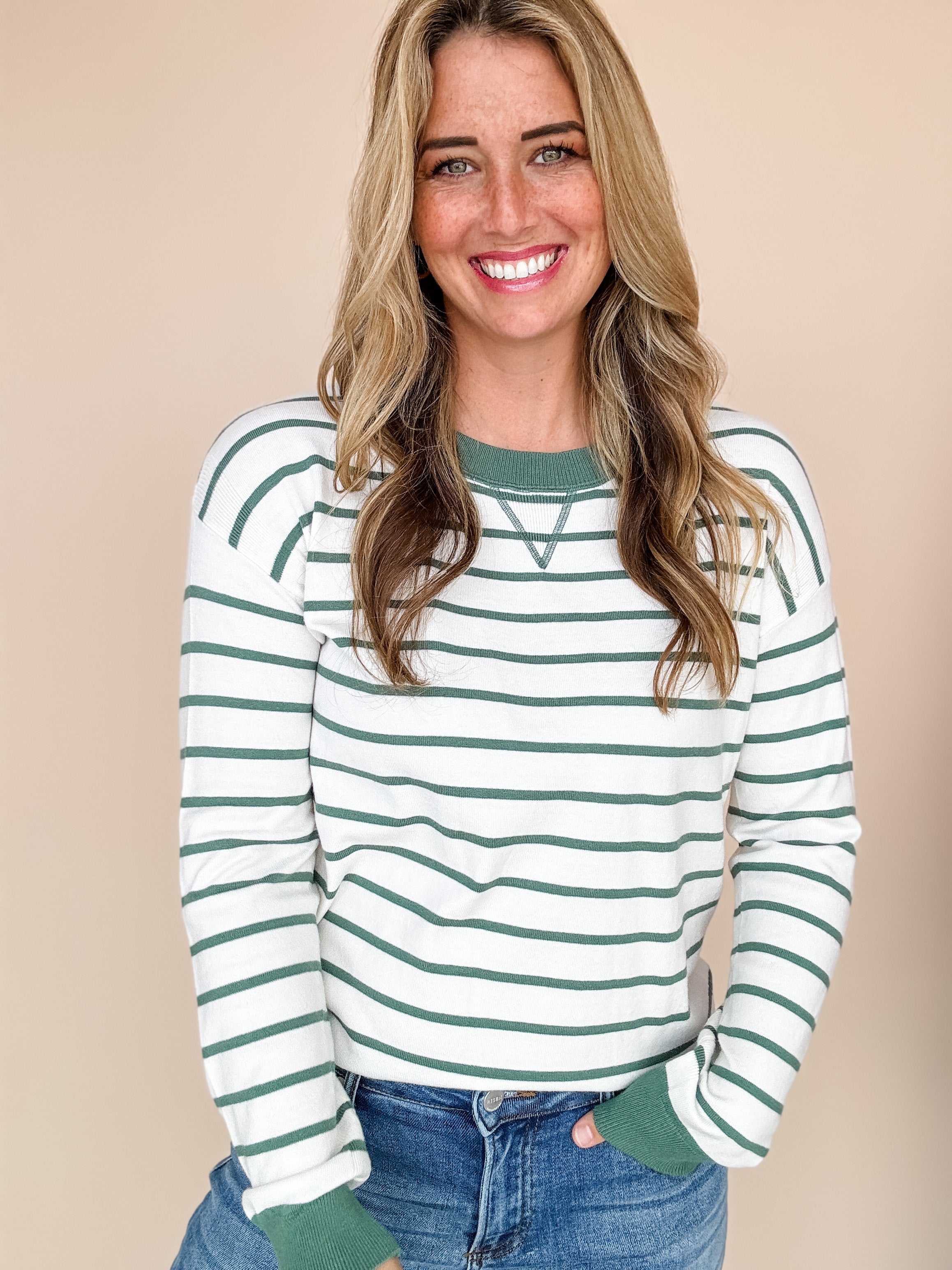 Spruce Striped Pullover