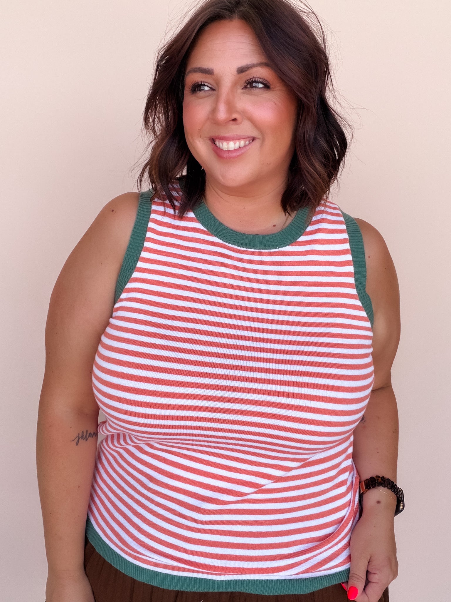 Color Block Knit Tank