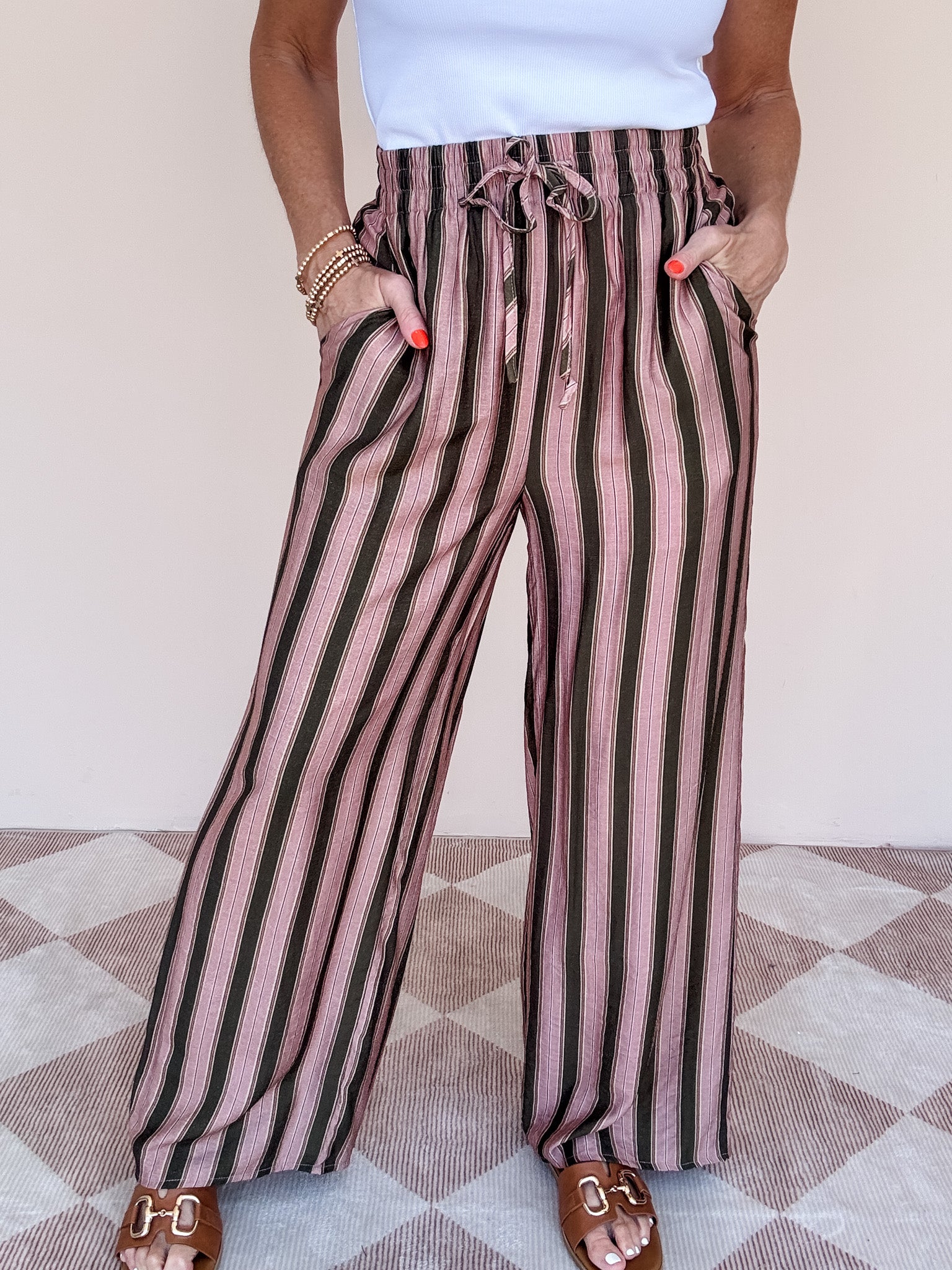 Longview Wide Leg Pants | Olive