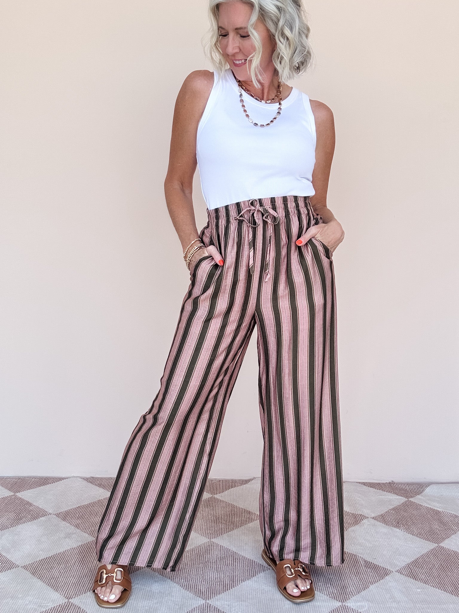 Longview Wide Leg Pants | Olive