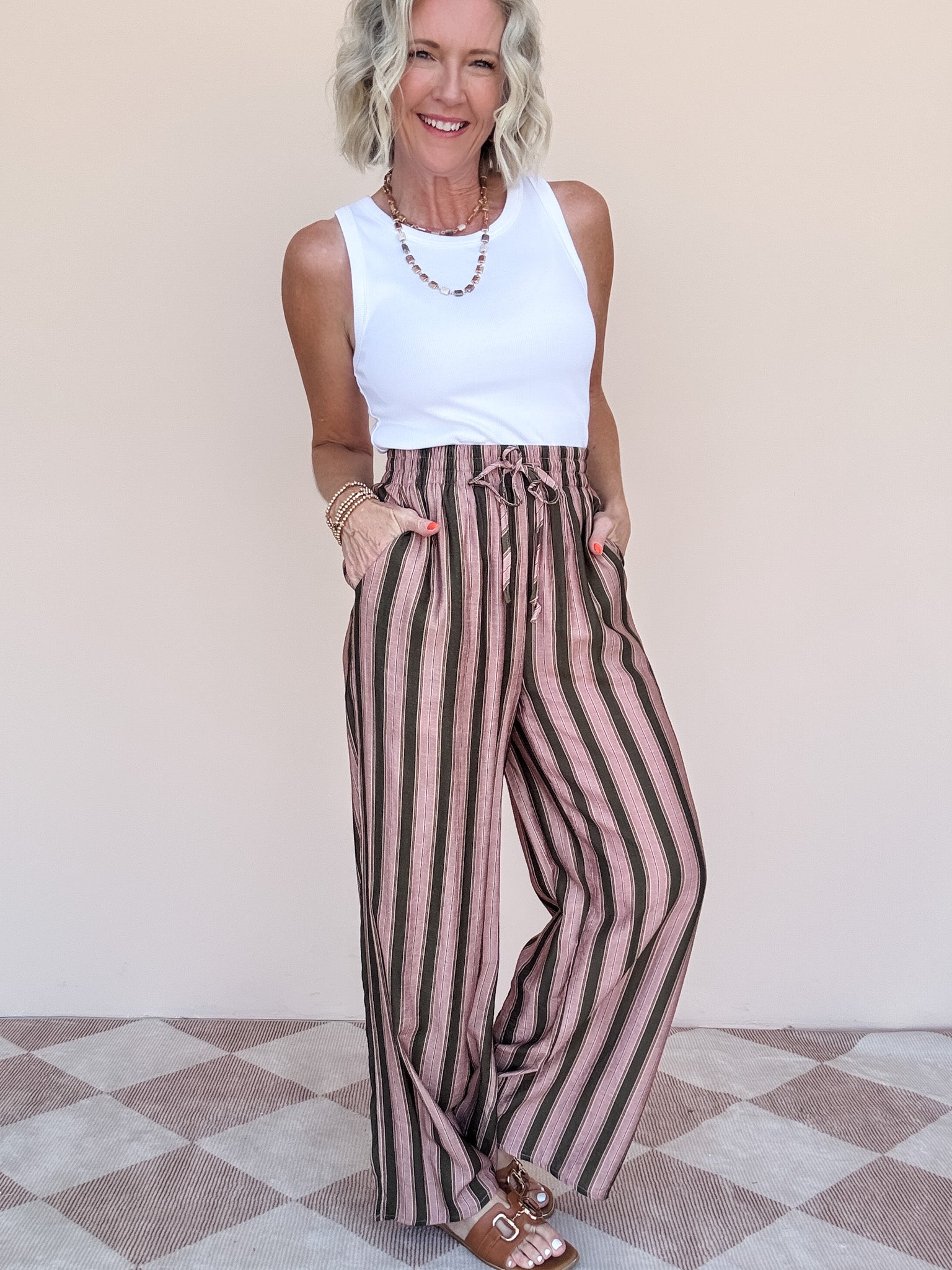 Longview Wide Leg Pants | Olive