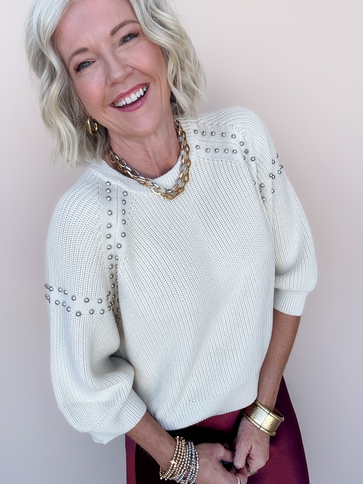 Studded Stunner Sweater