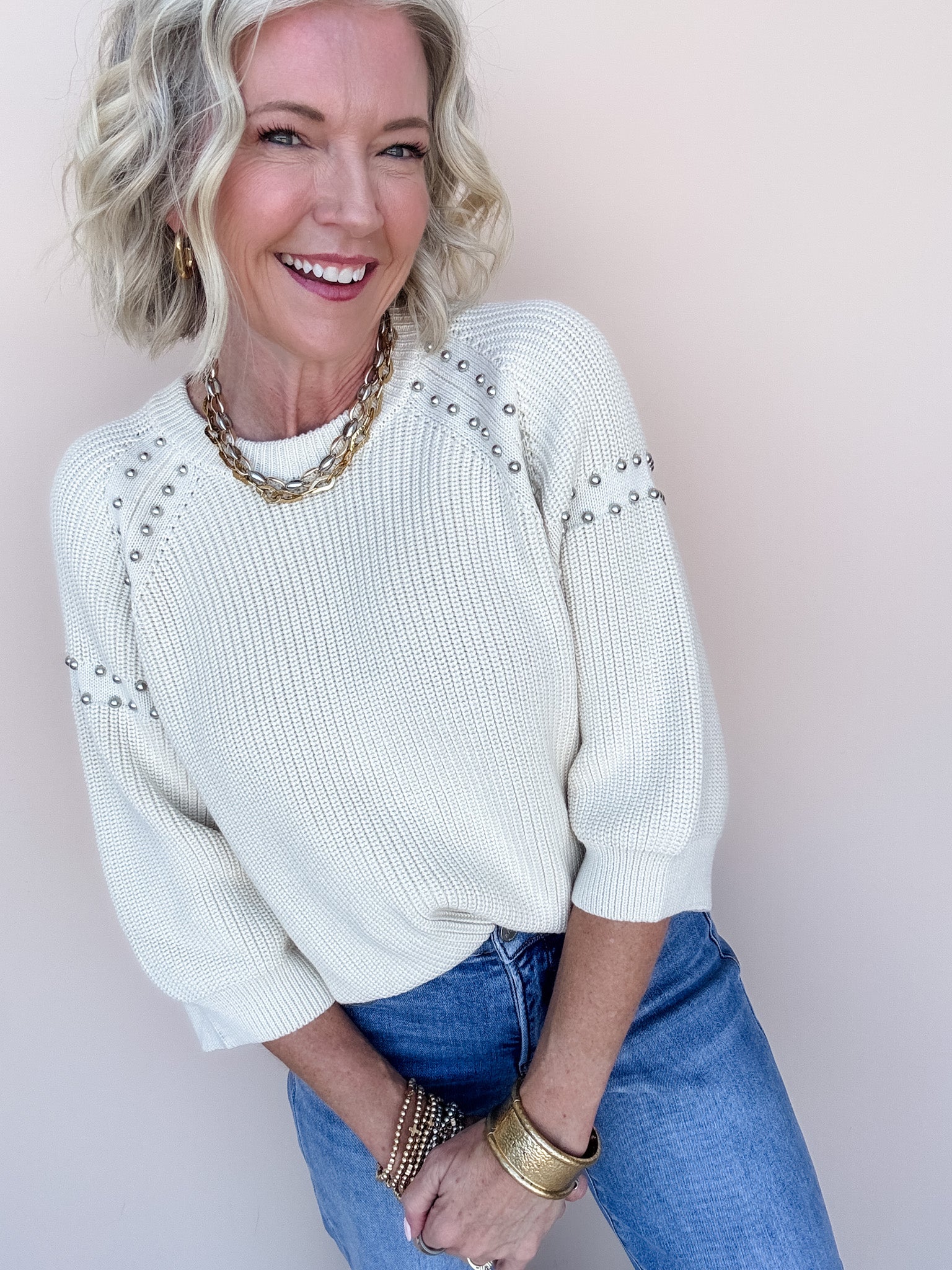 Studded Stunner Sweater