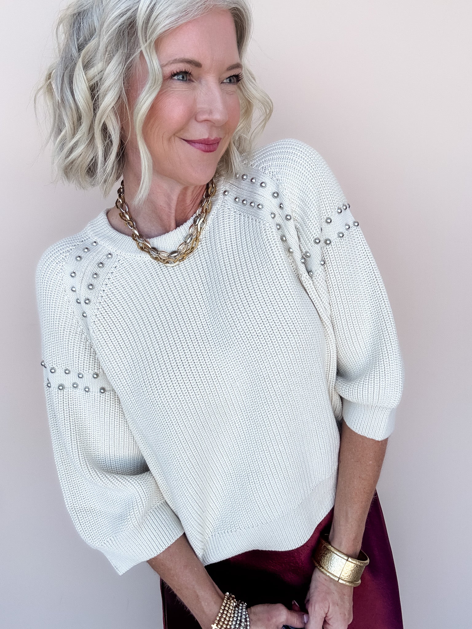 Studded Stunner Sweater