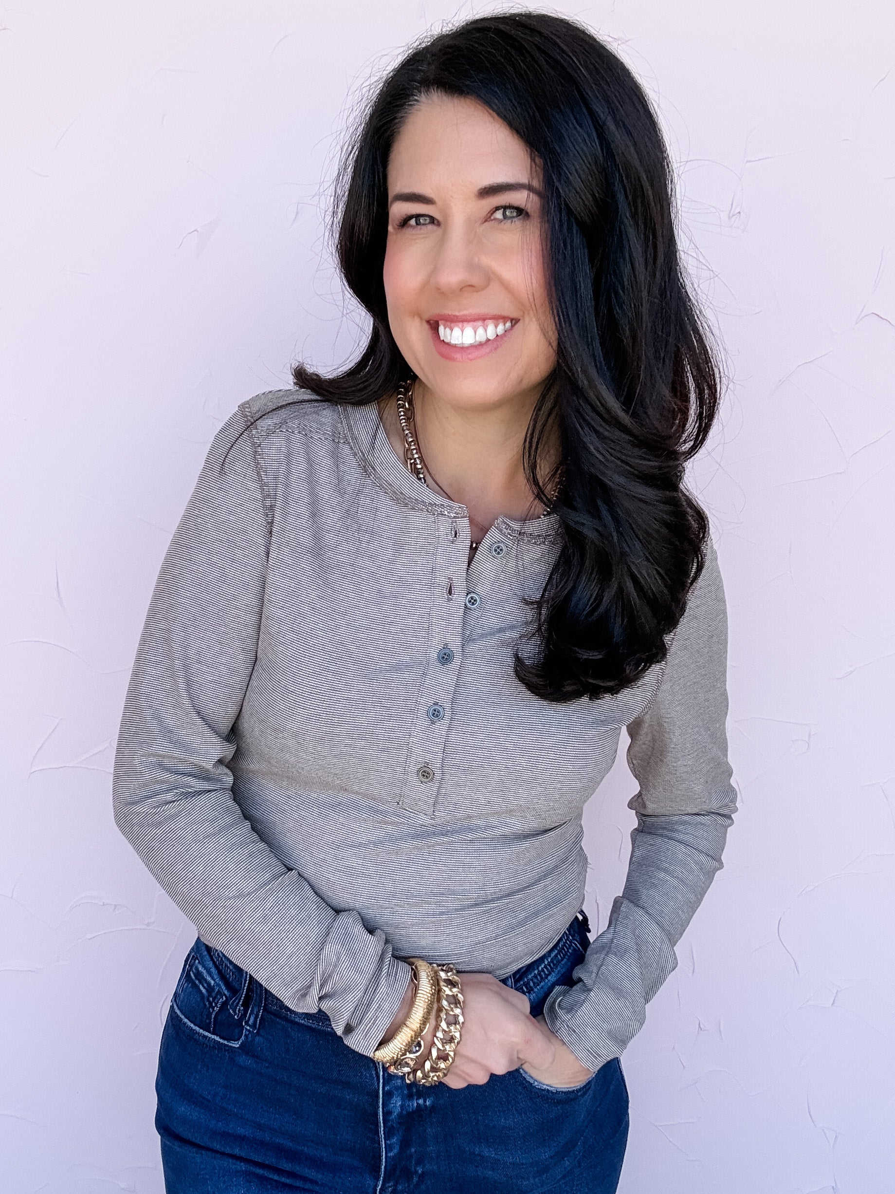 Keep It Simple Henley Top