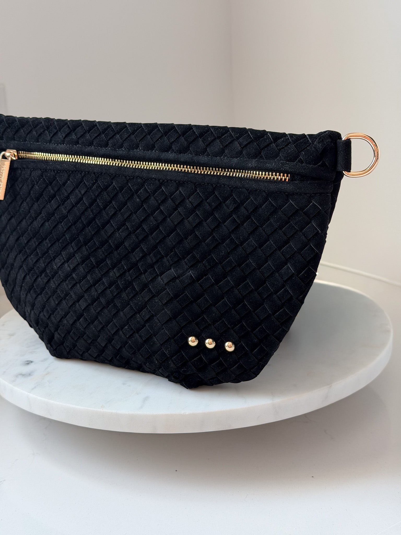 Suede Westlyn Woven Bum Bag