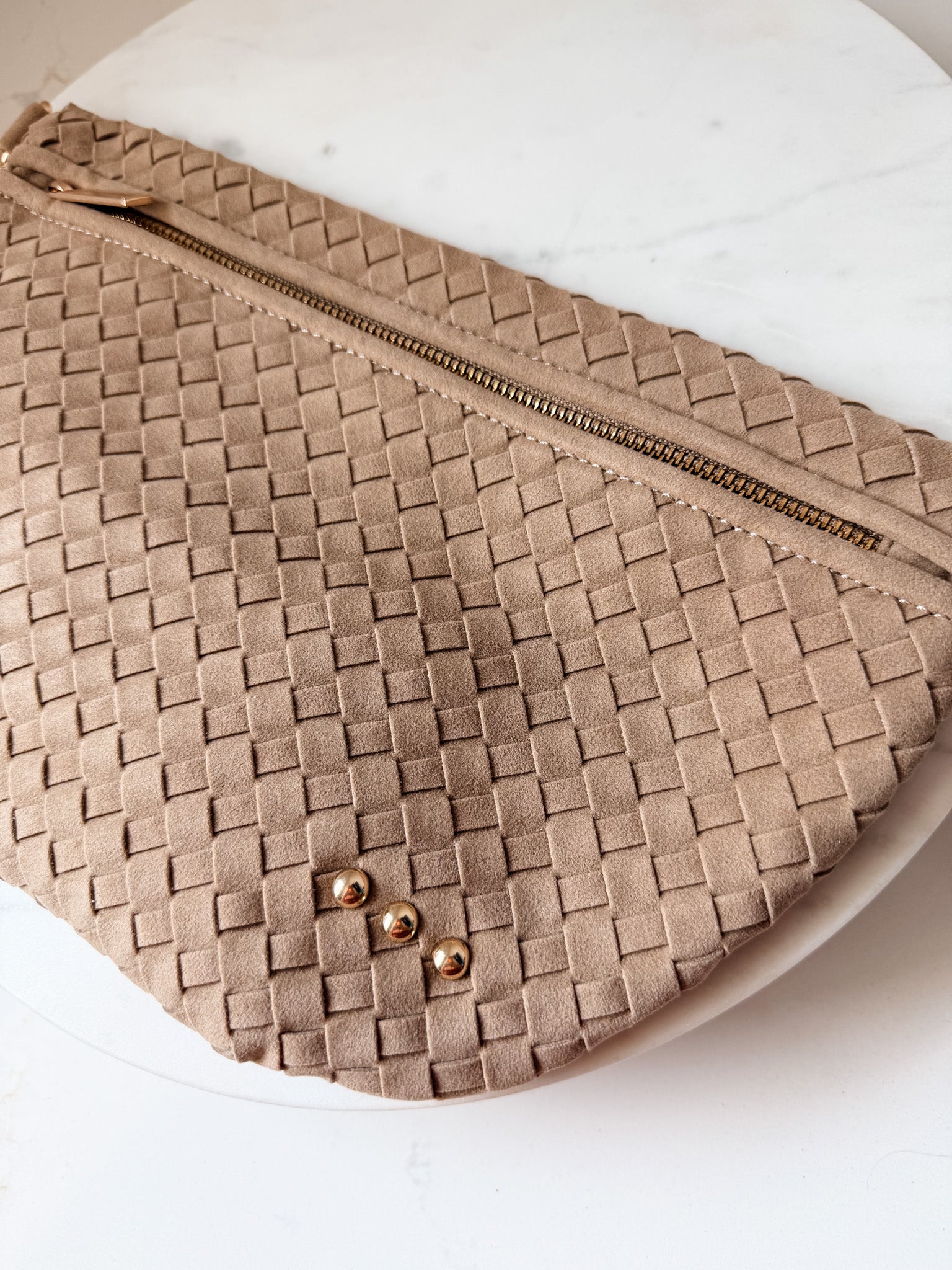 Suede Westlyn Woven Bum Bag