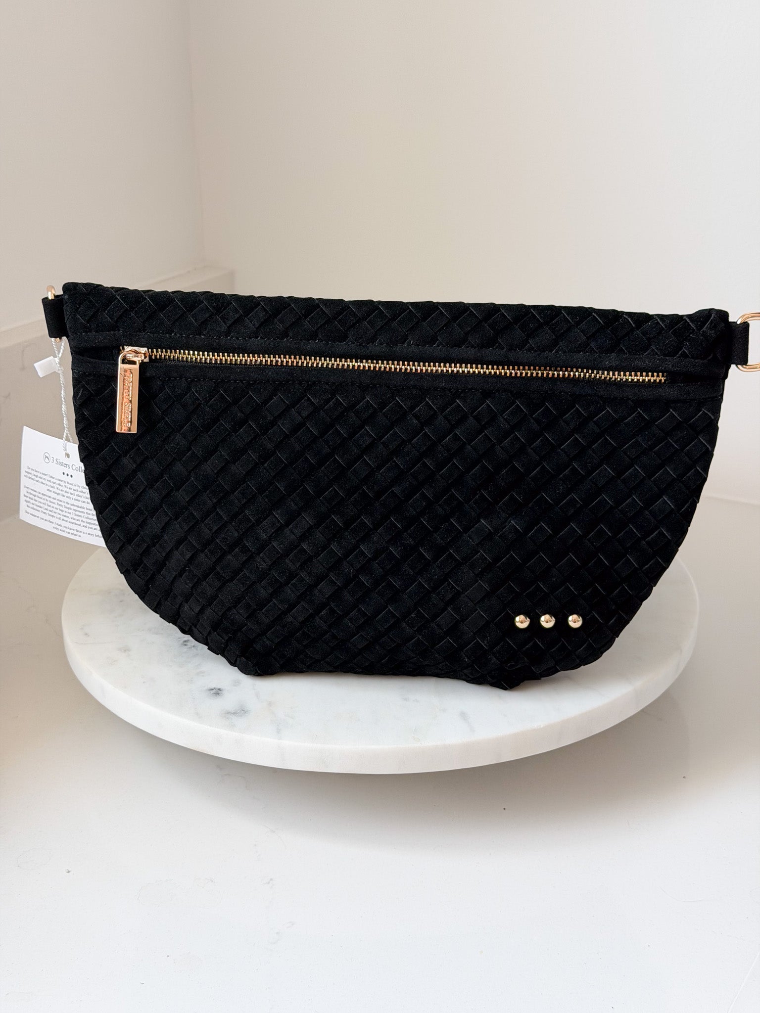 Suede Westlyn Woven Bum Bag
