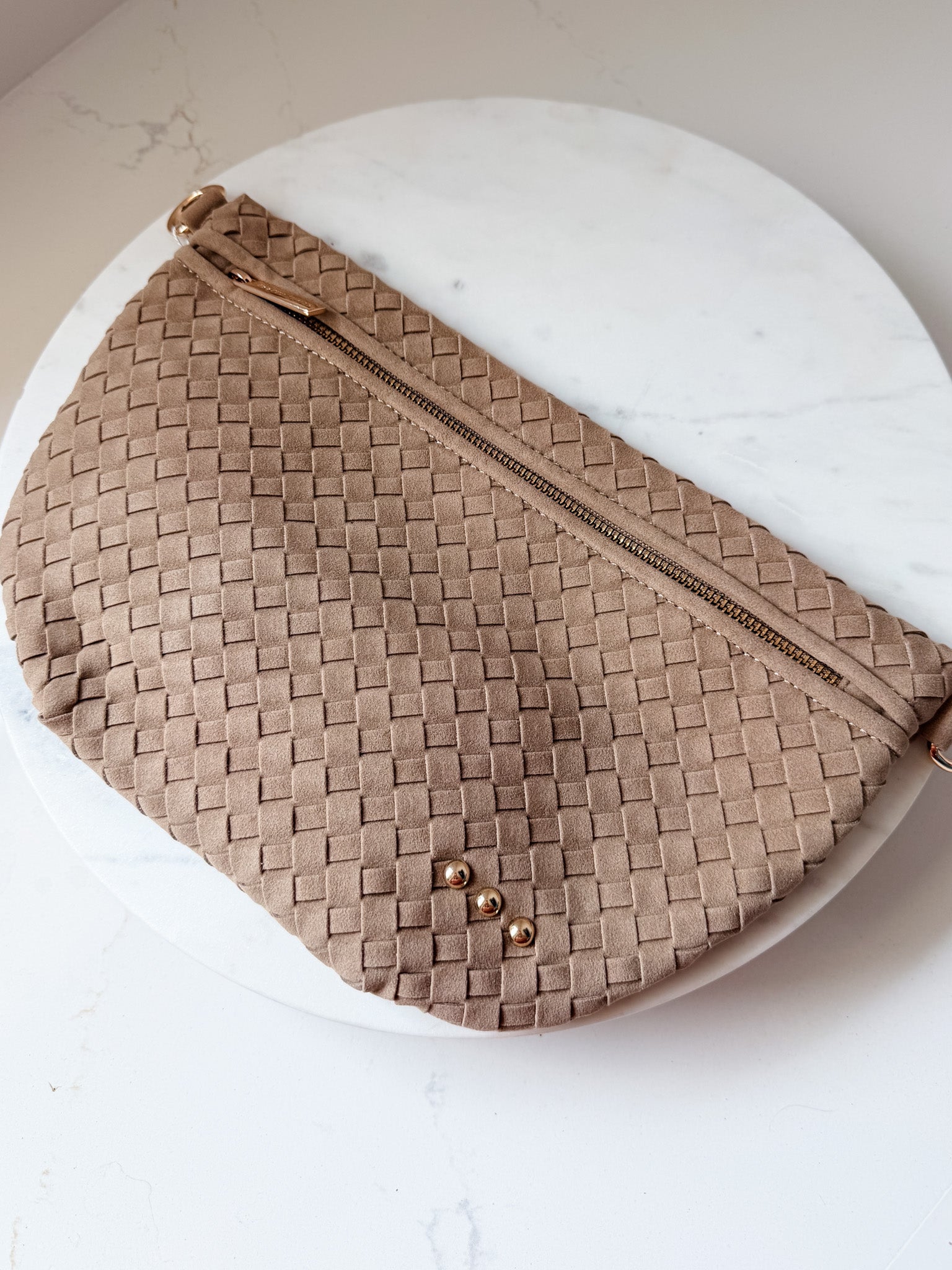 Suede Westlyn Woven Bum Bag