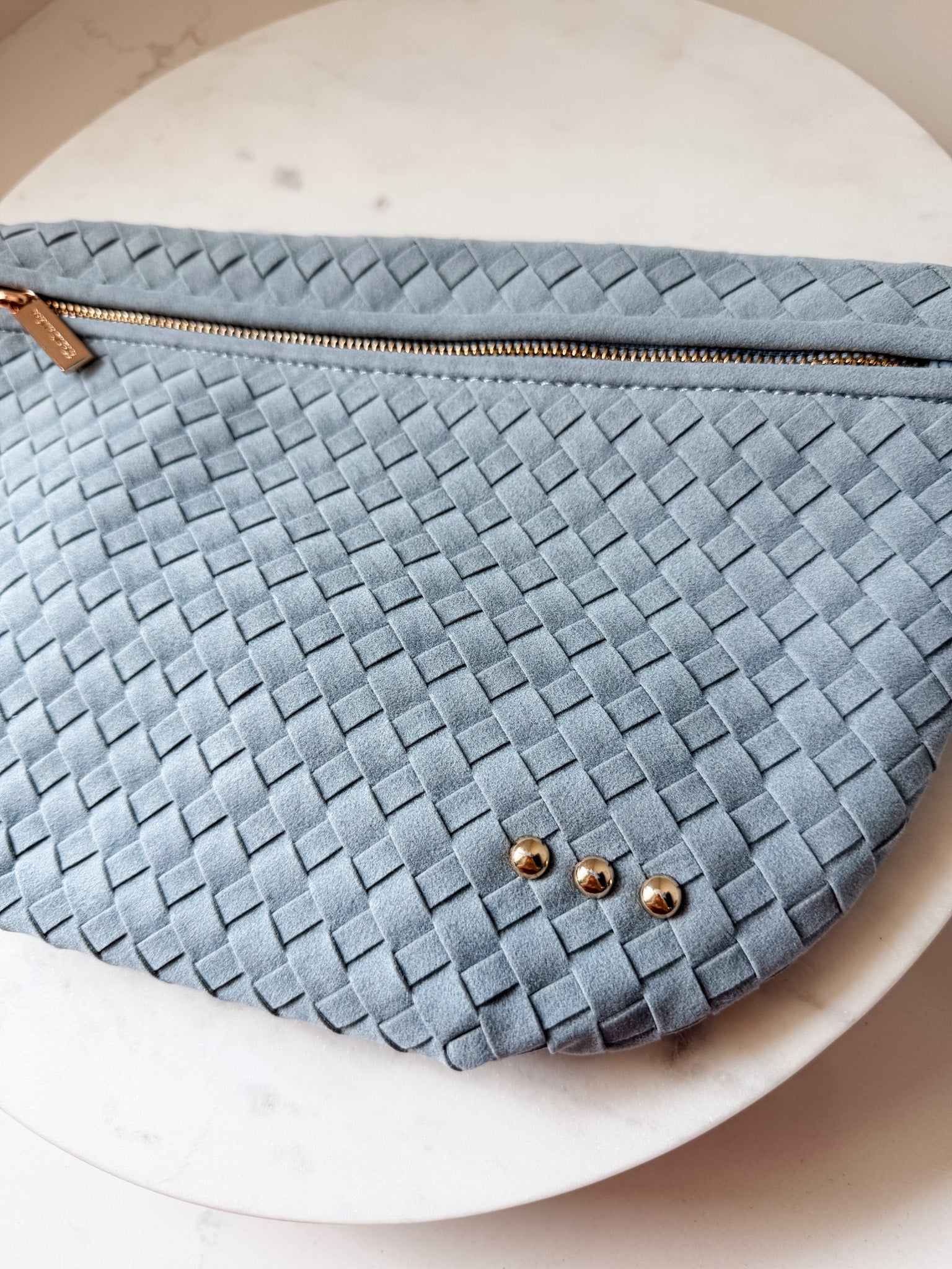 Suede Westlyn Woven Bum Bag