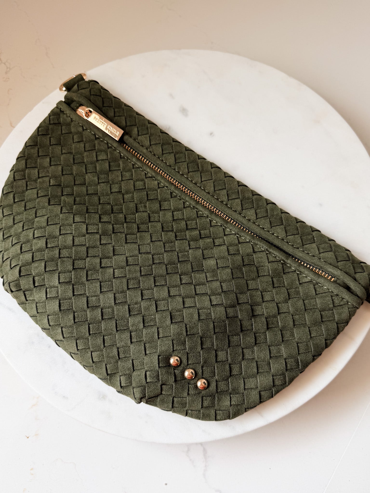 Suede Westlyn Woven Bum Bag