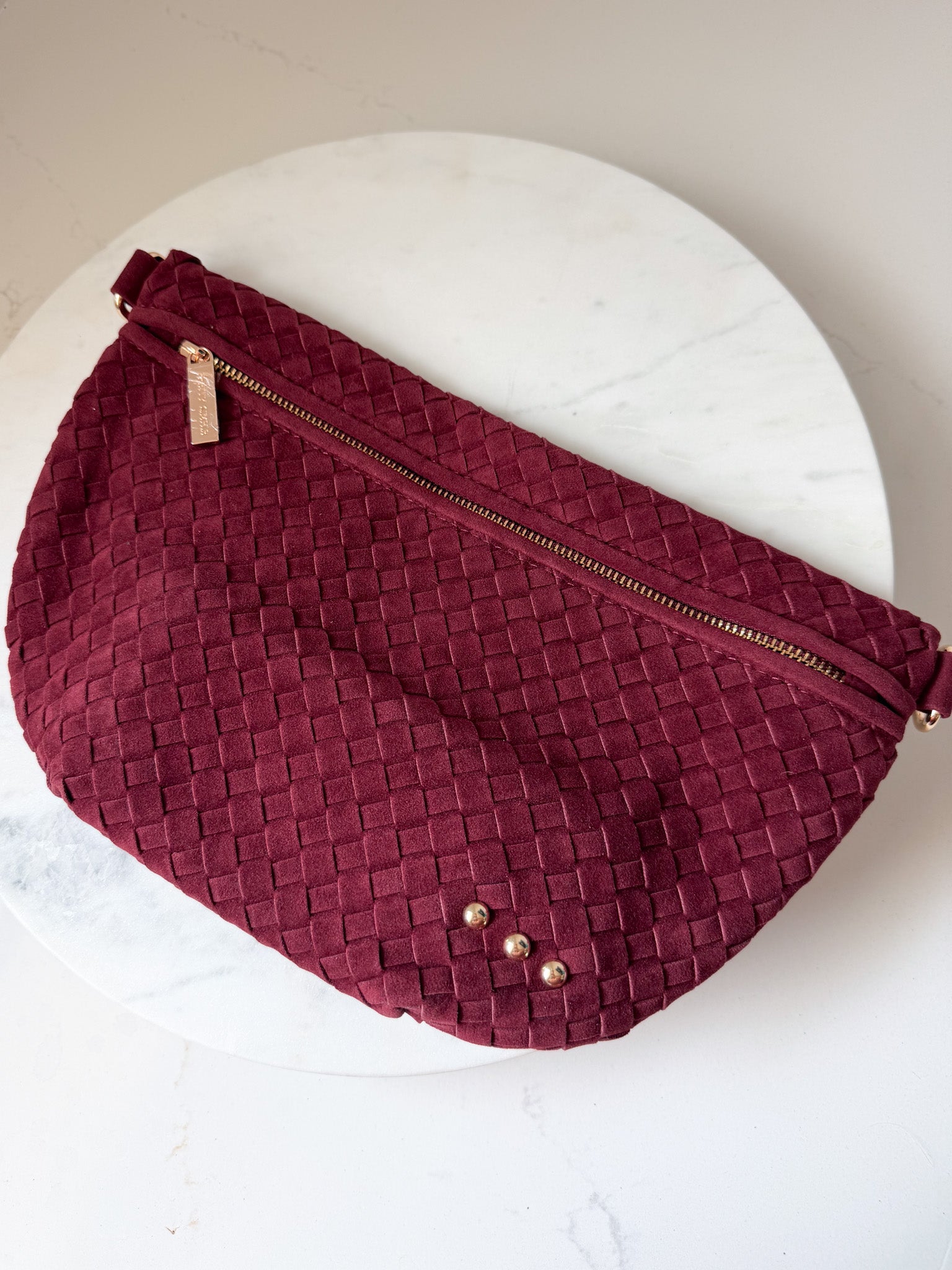 Suede Westlyn Woven Bum Bag