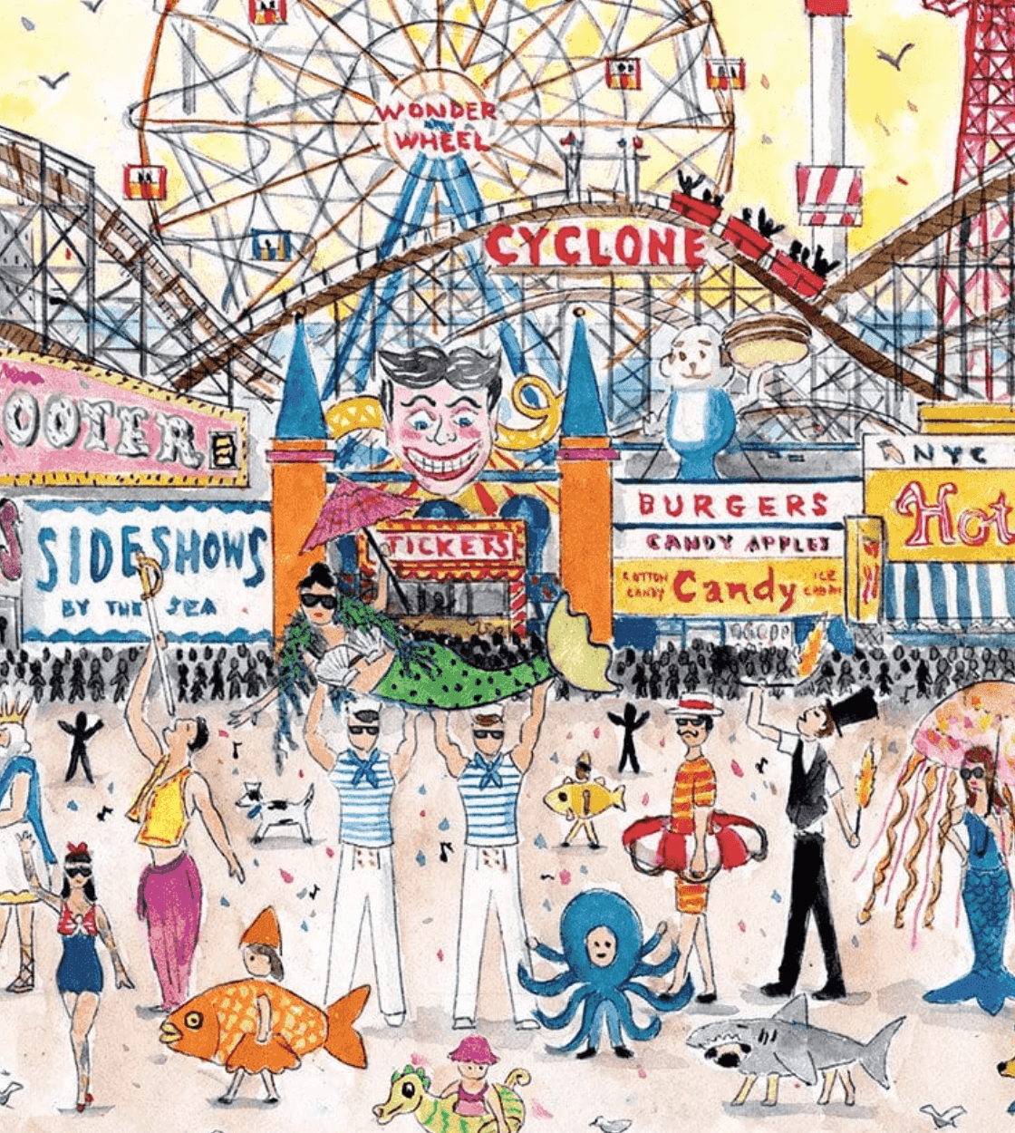 Summer At The Amusement Park Puzzle - Vintage Soul