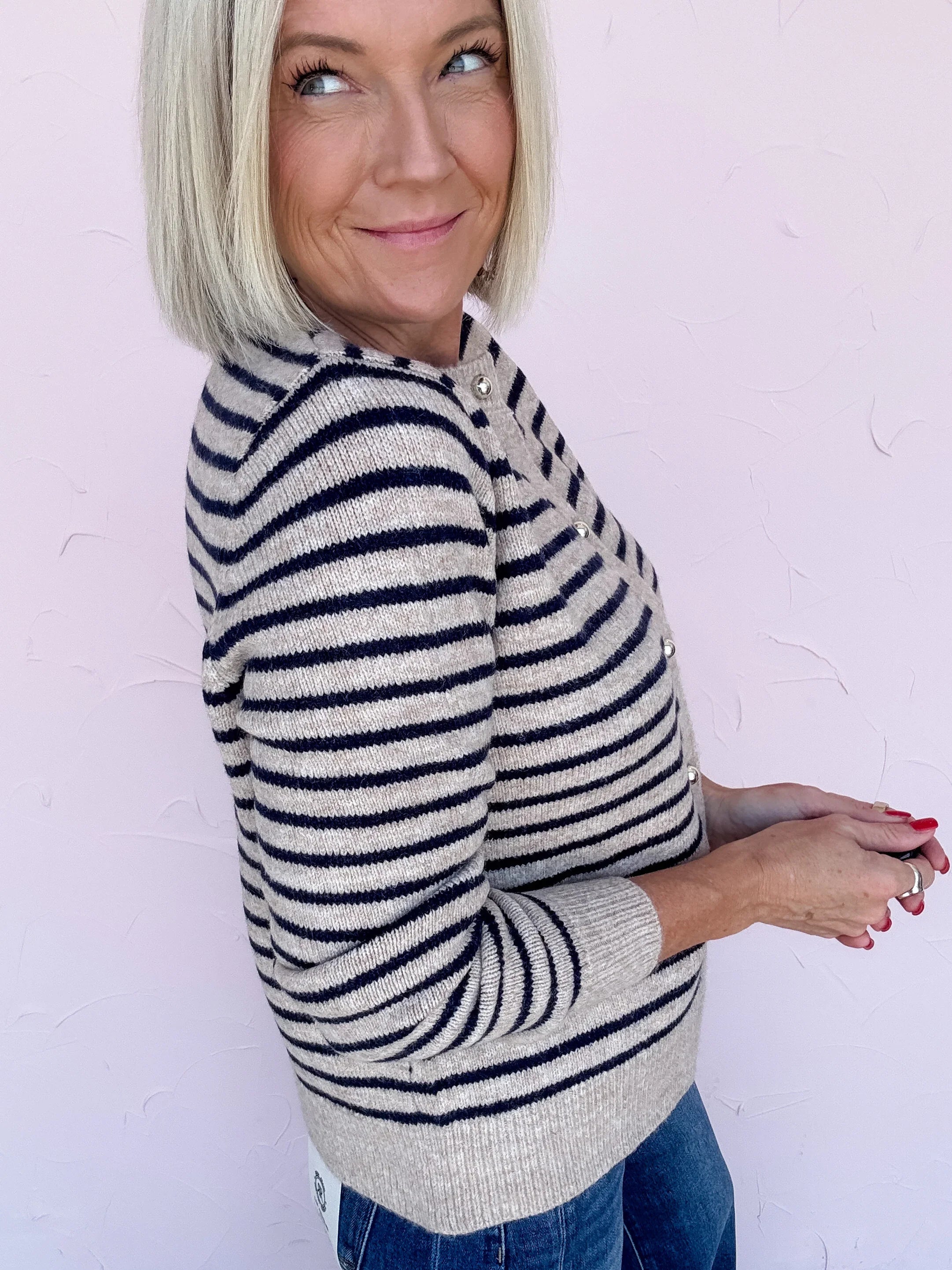 Paige Striped Cardigan