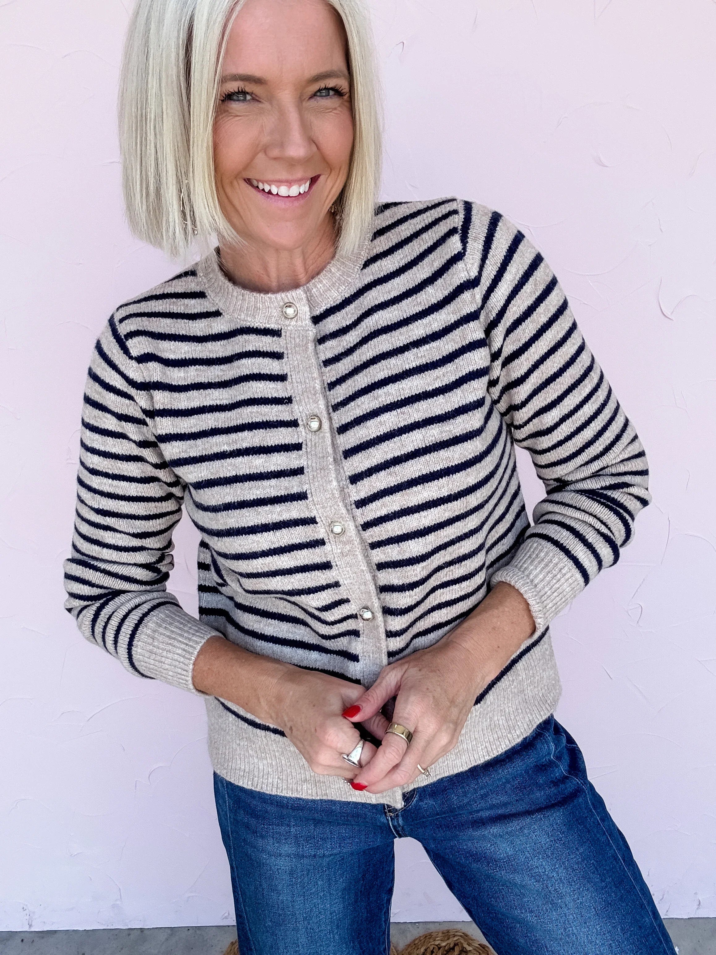 Paige Striped Cardigan