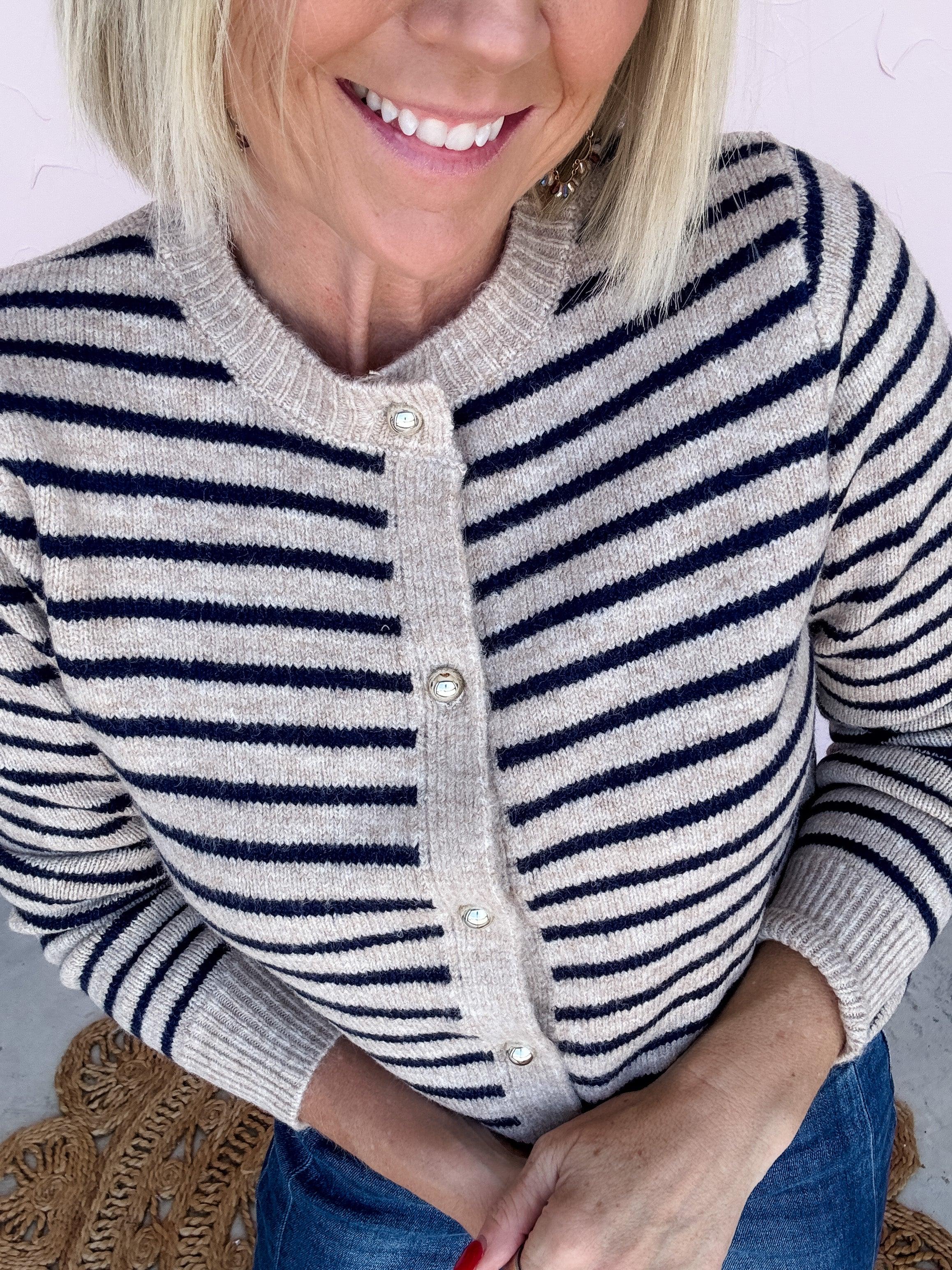 Paige Striped Cardigan