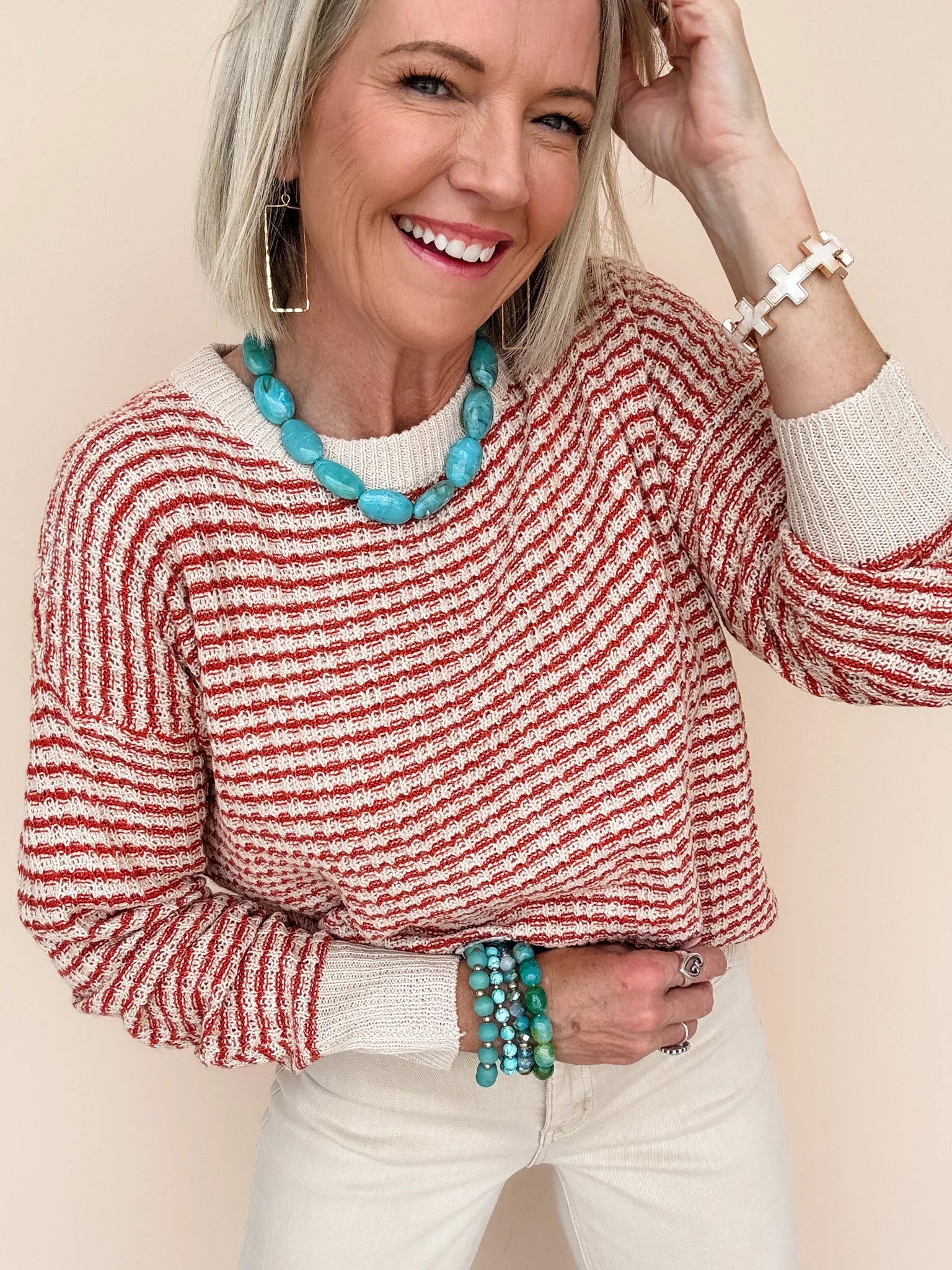 Texture Talk Sweater | Rust