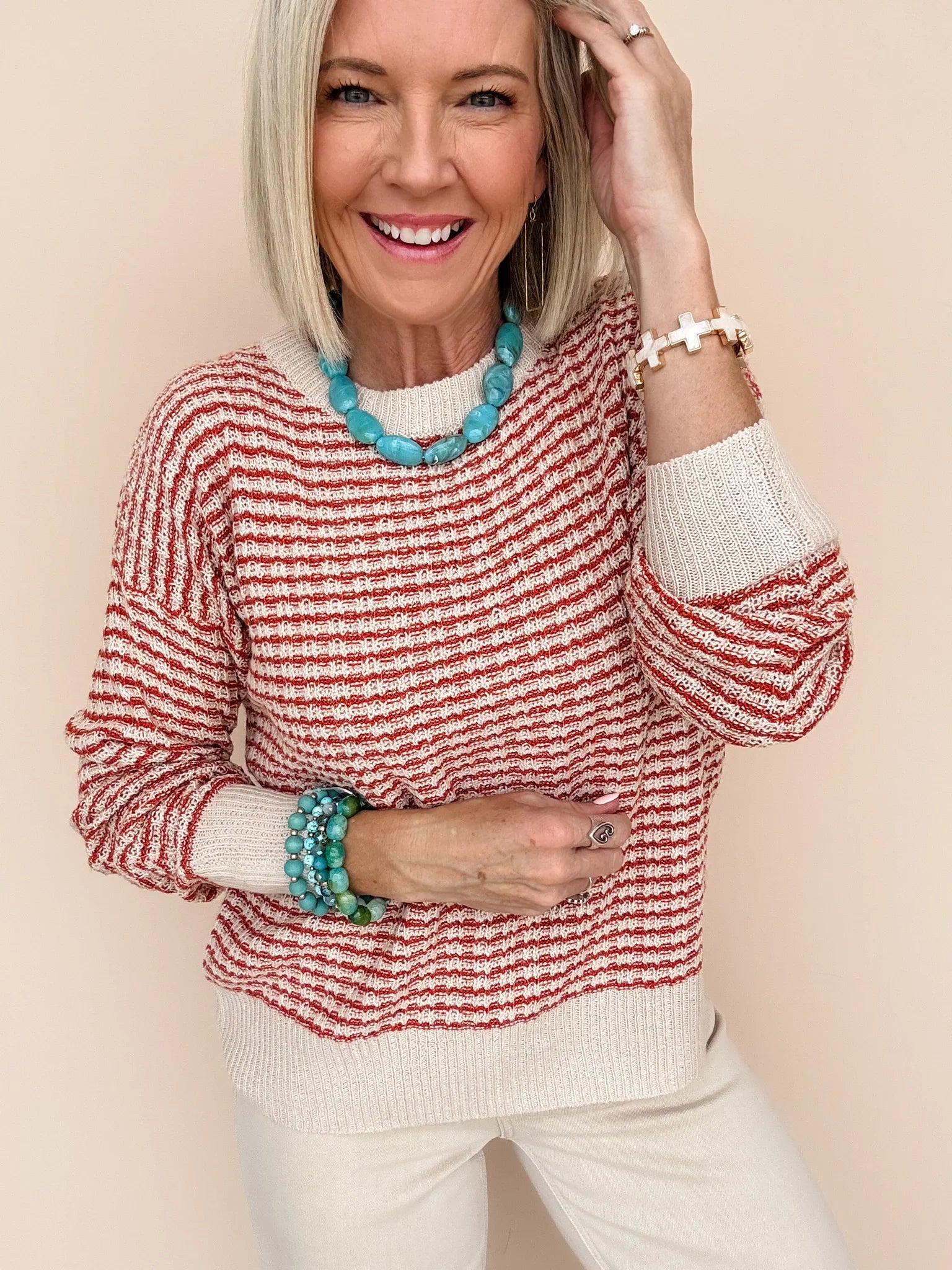 Texture Talk Sweater | Rust