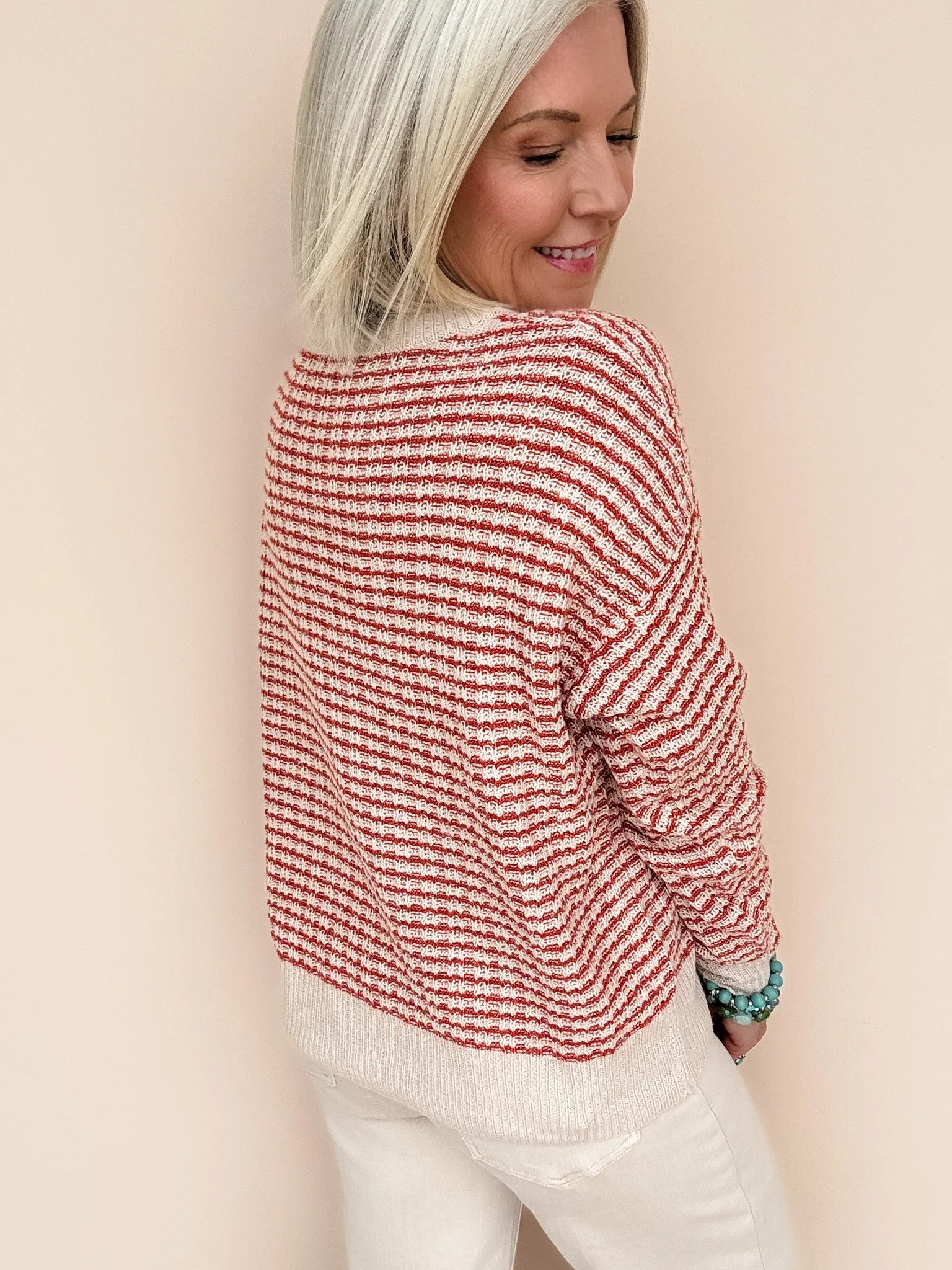 Texture Talk Sweater | Rust