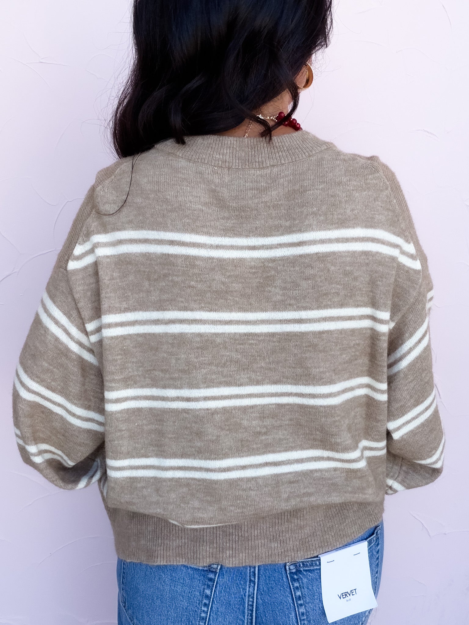 Stripe Scene Sweater | Mocha