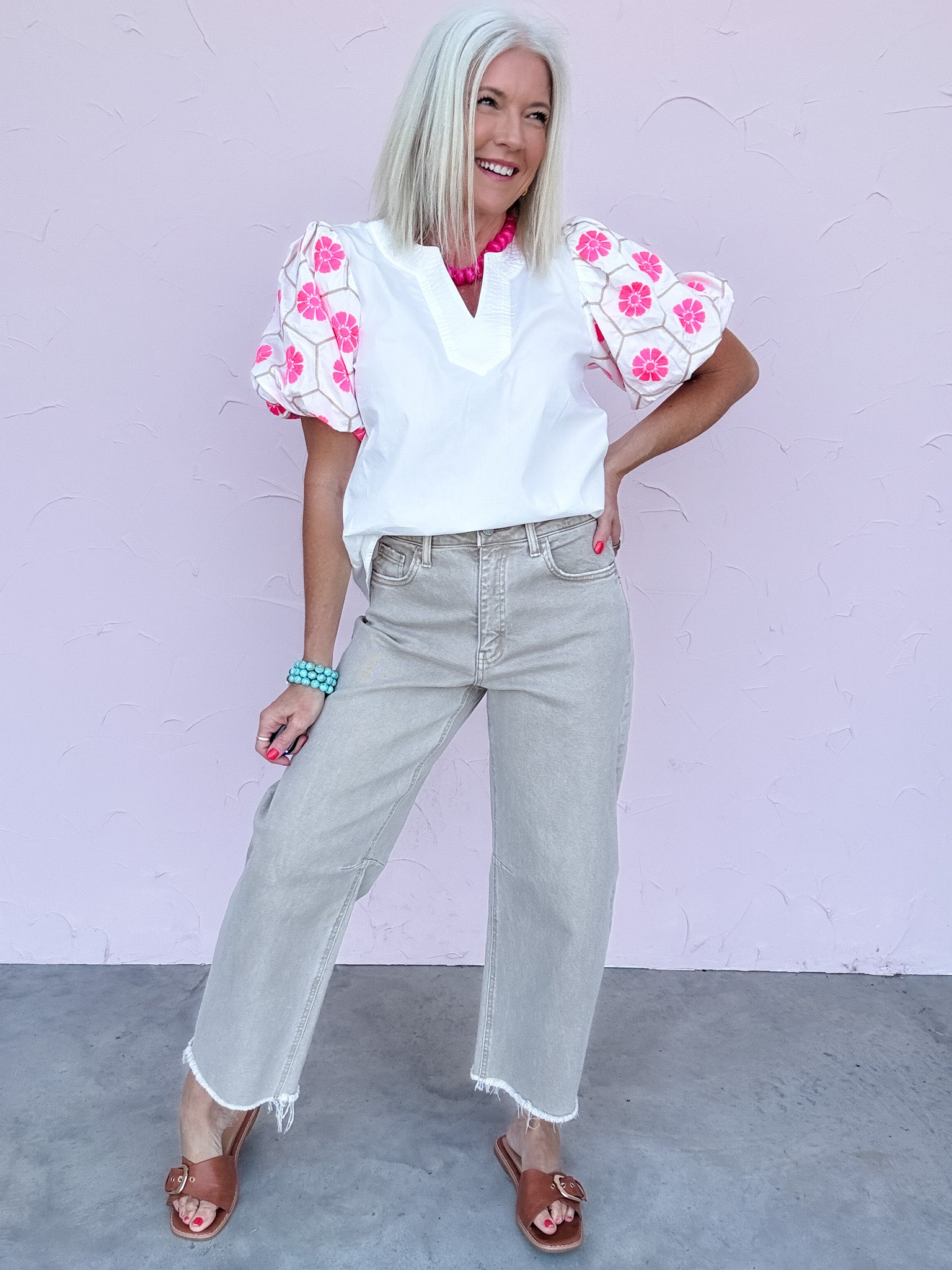 Sandy Lane Barrel Jean