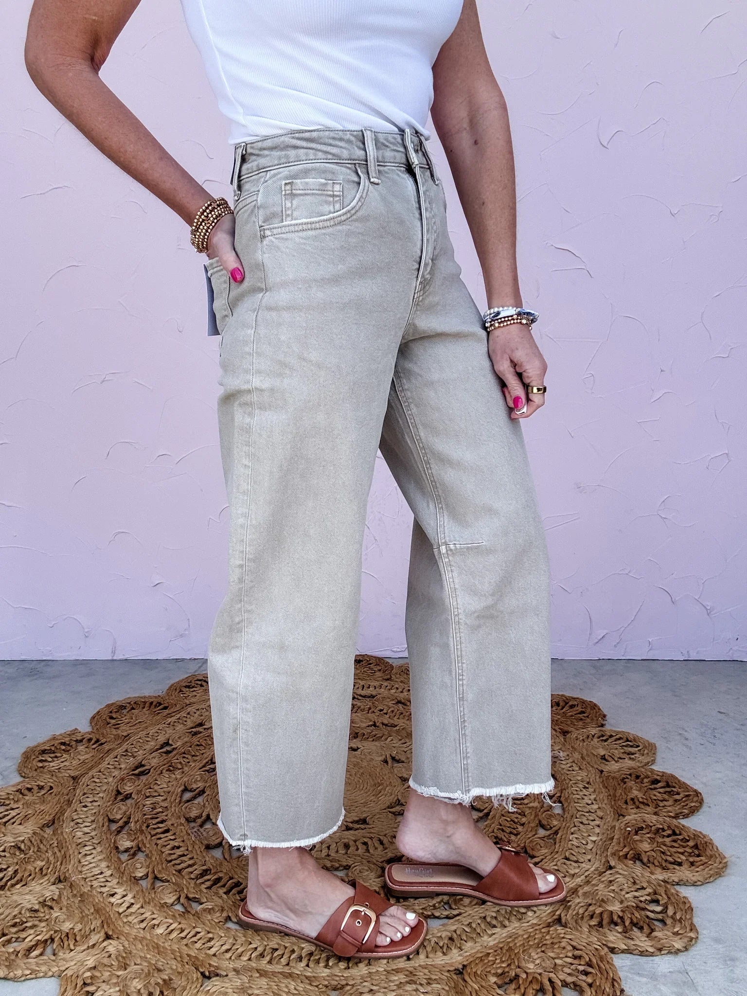 Sandy Lane Barrel Jean
