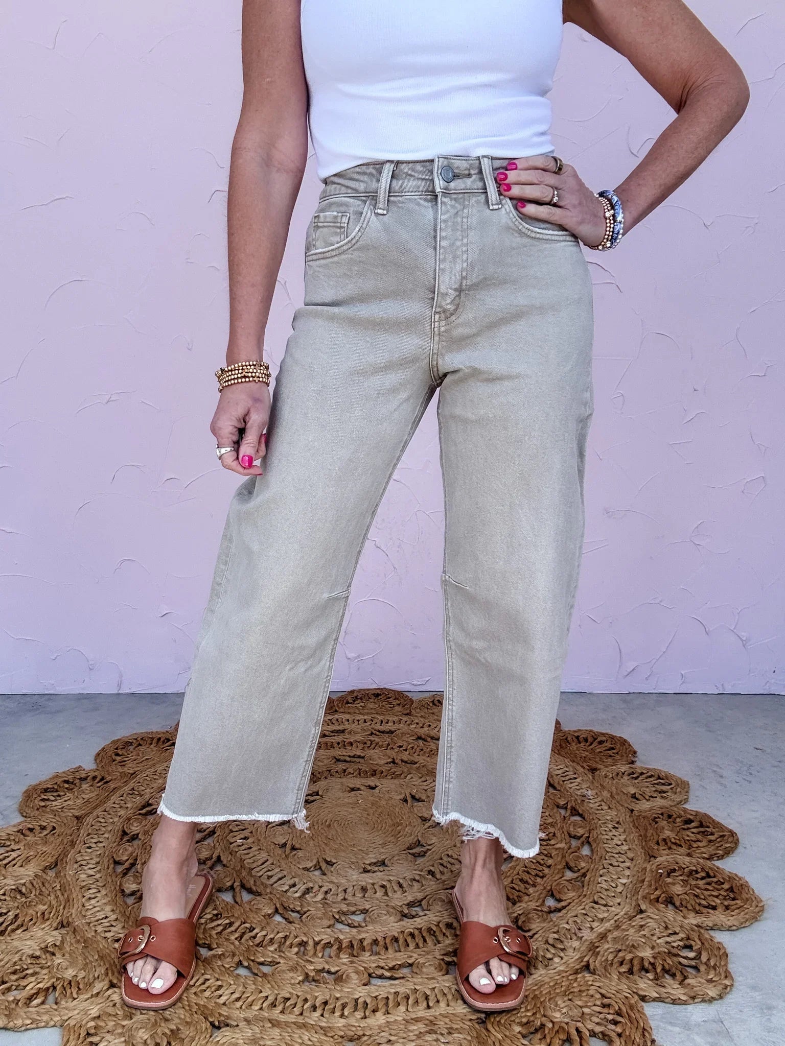 Sandy Lane Barrel Jean