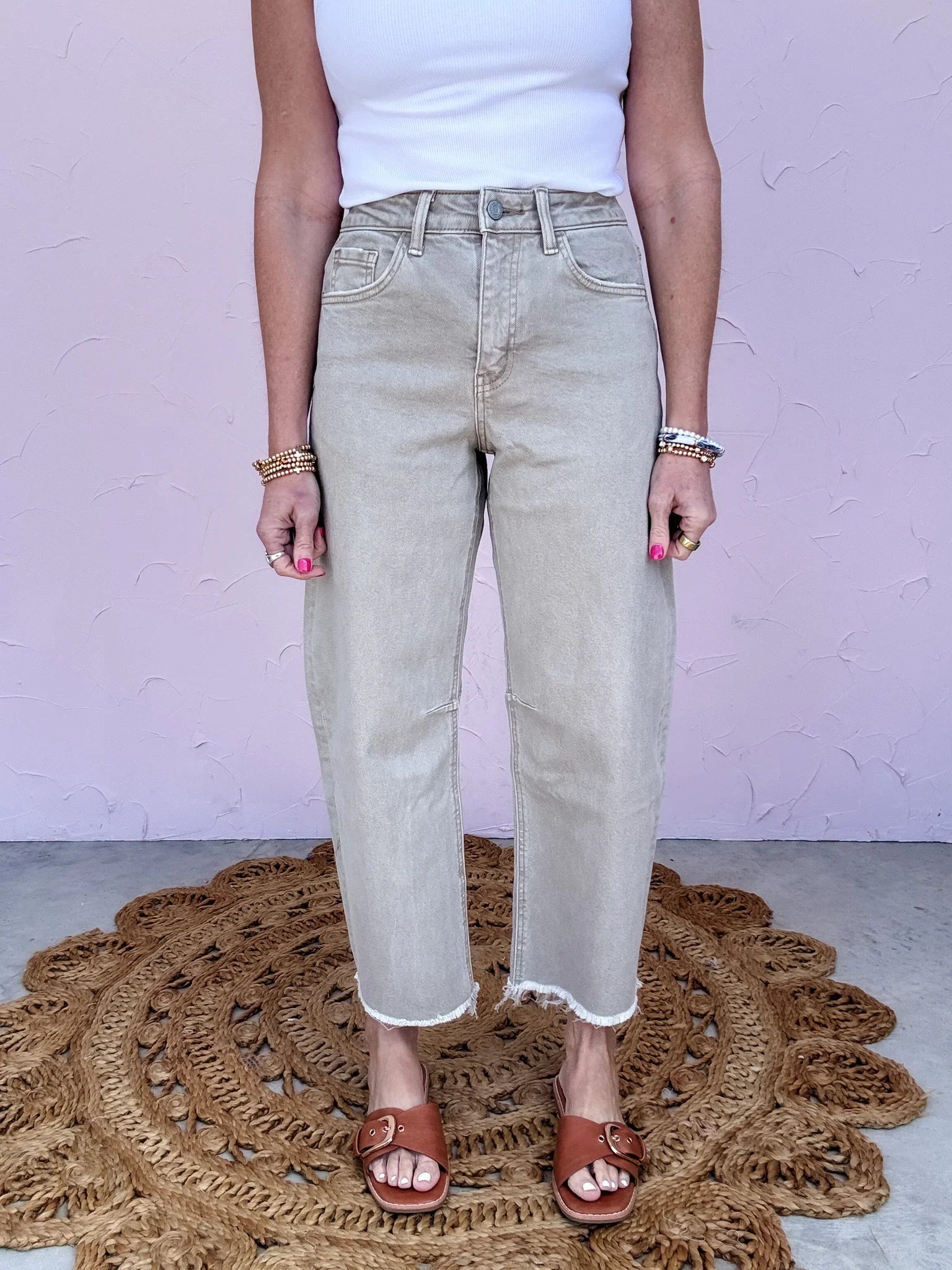 Sandy Lane Barrel Jean