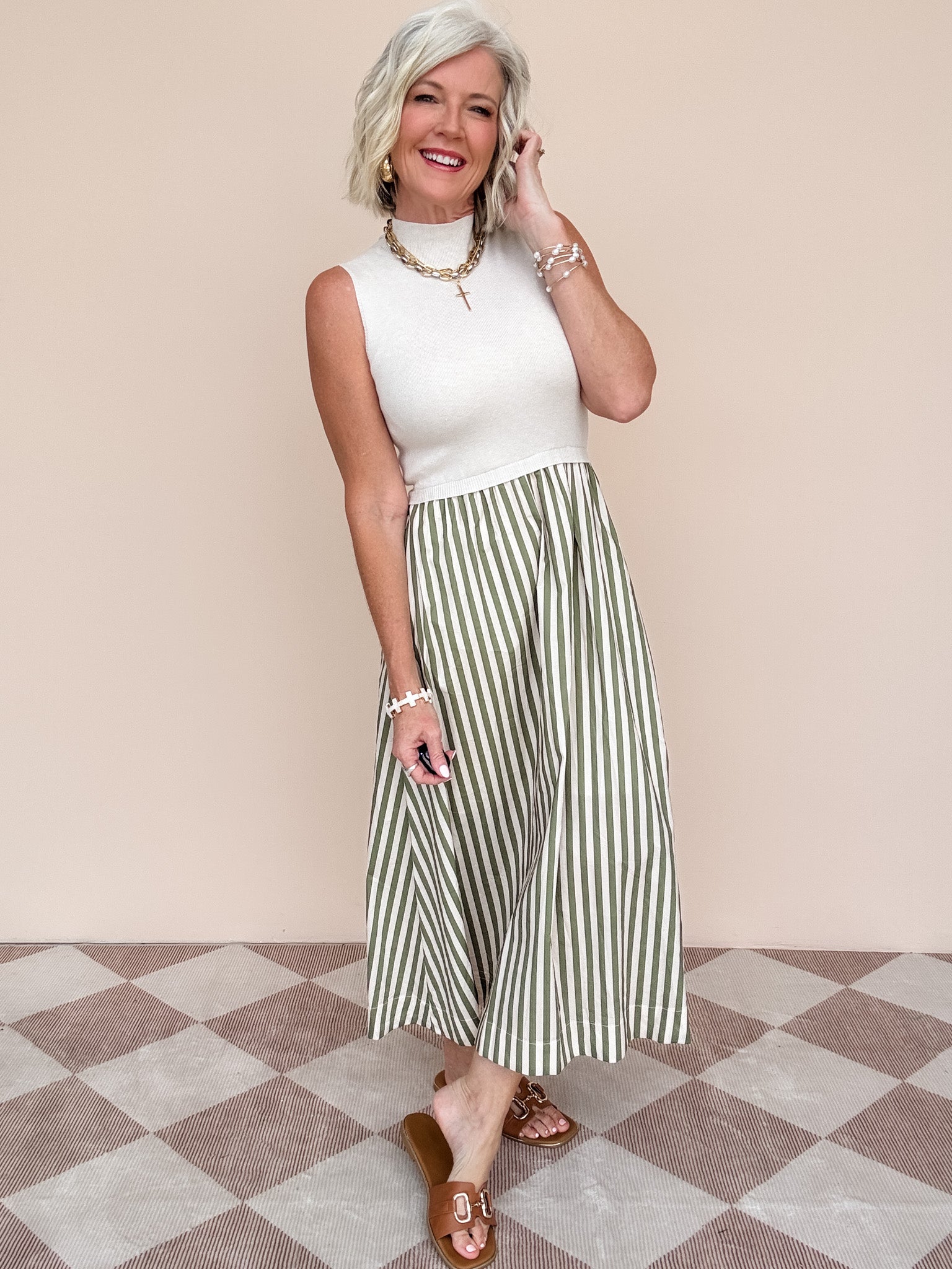 Palmer Dress | Ecru