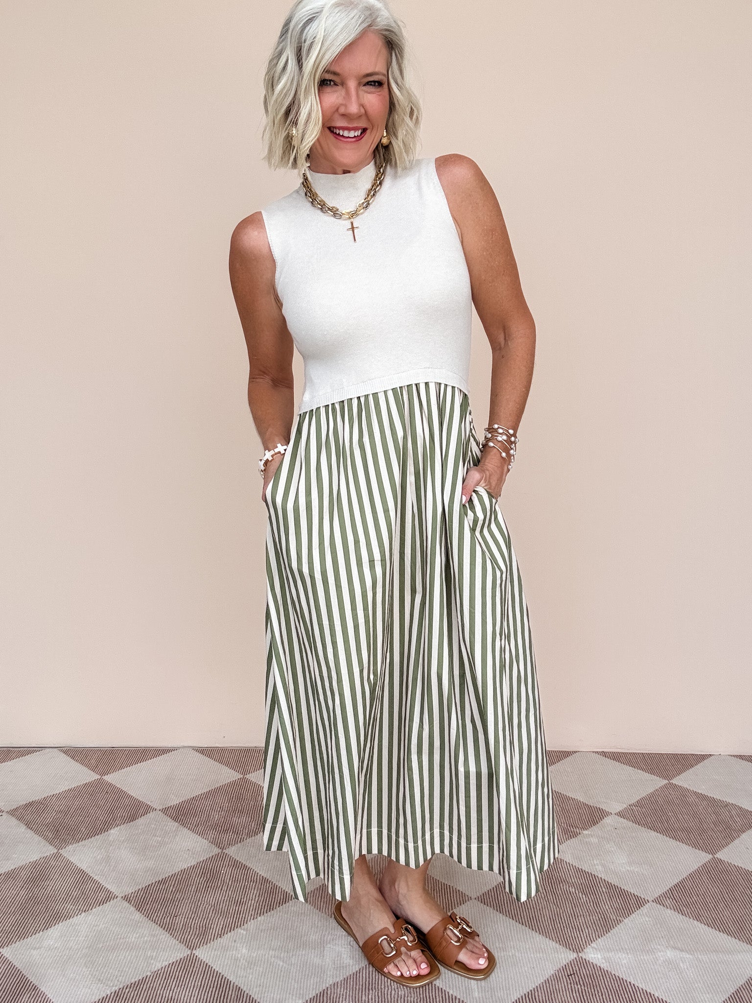 Palmer Dress | Ecru