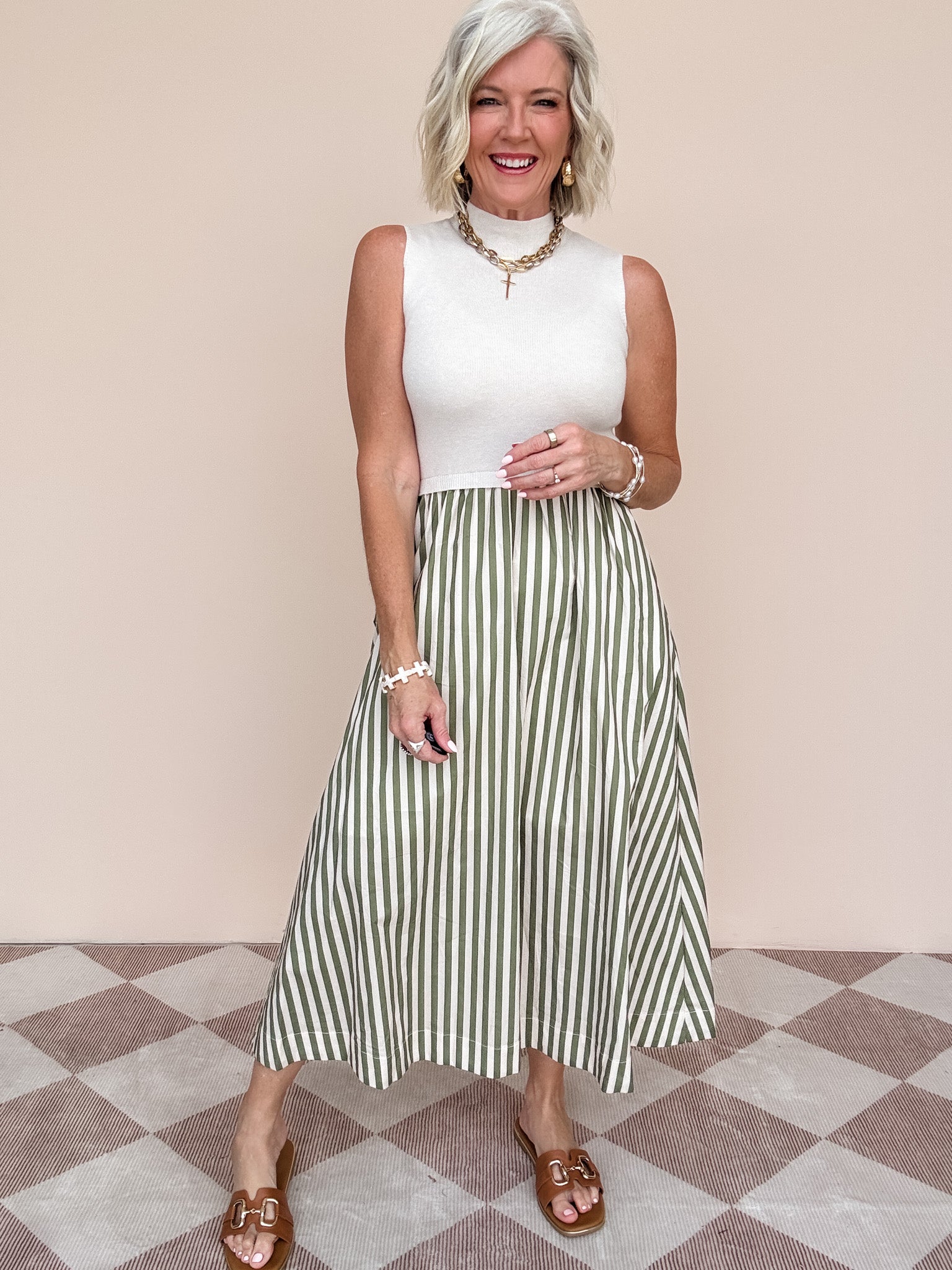 Palmer Dress | Ecru