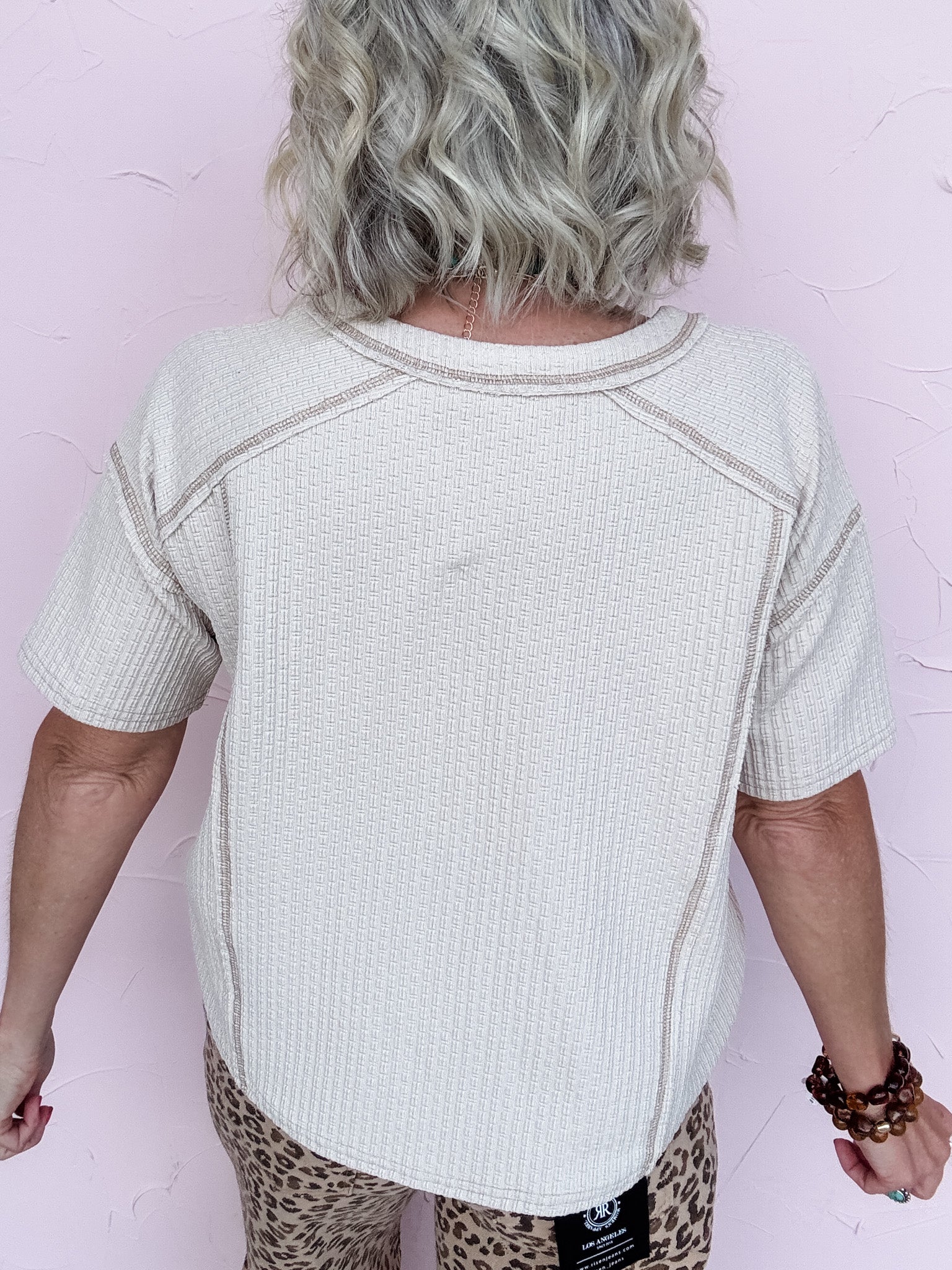 Khaki Coast Henley Top