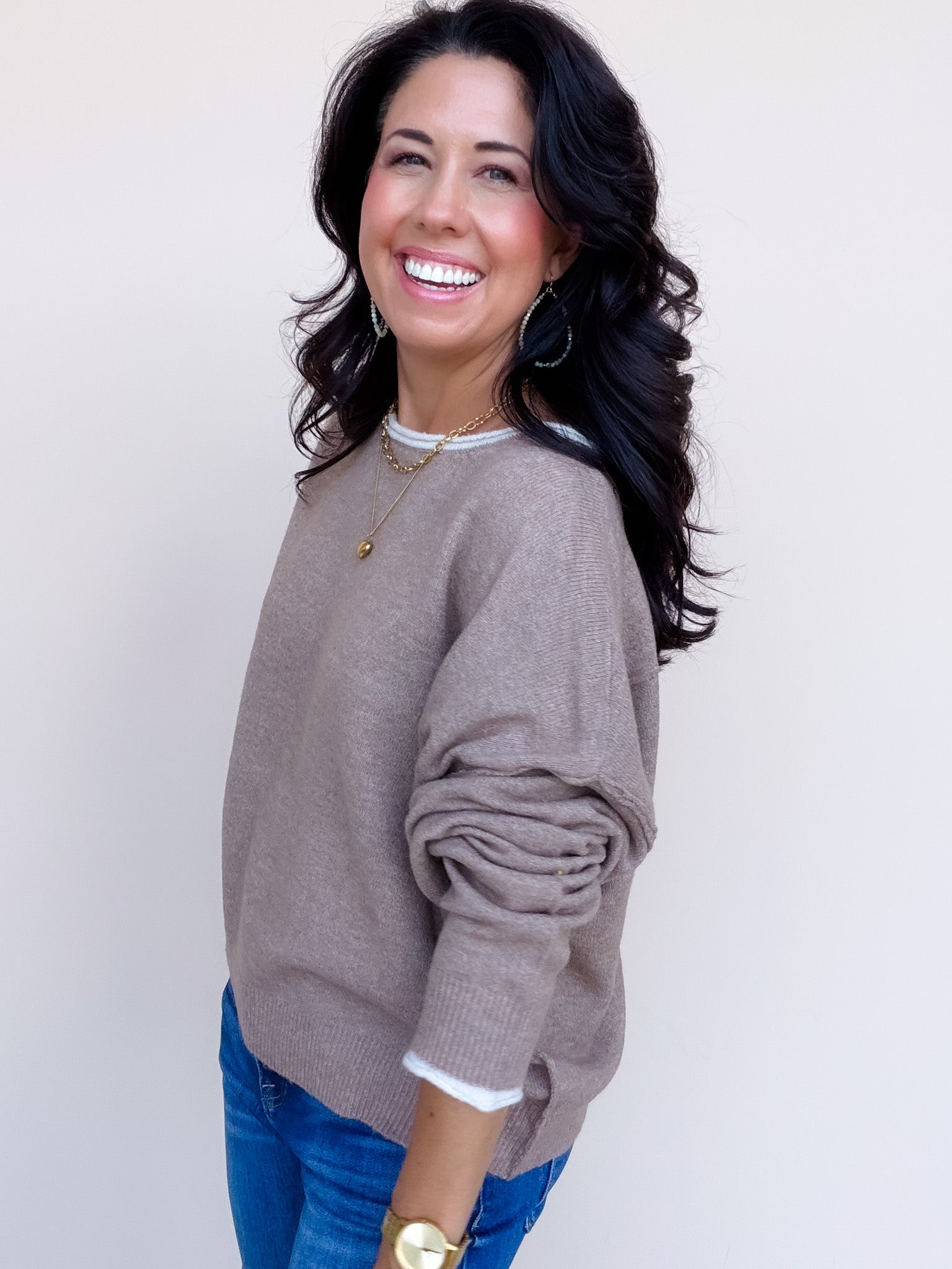 Taupe & True Sweater