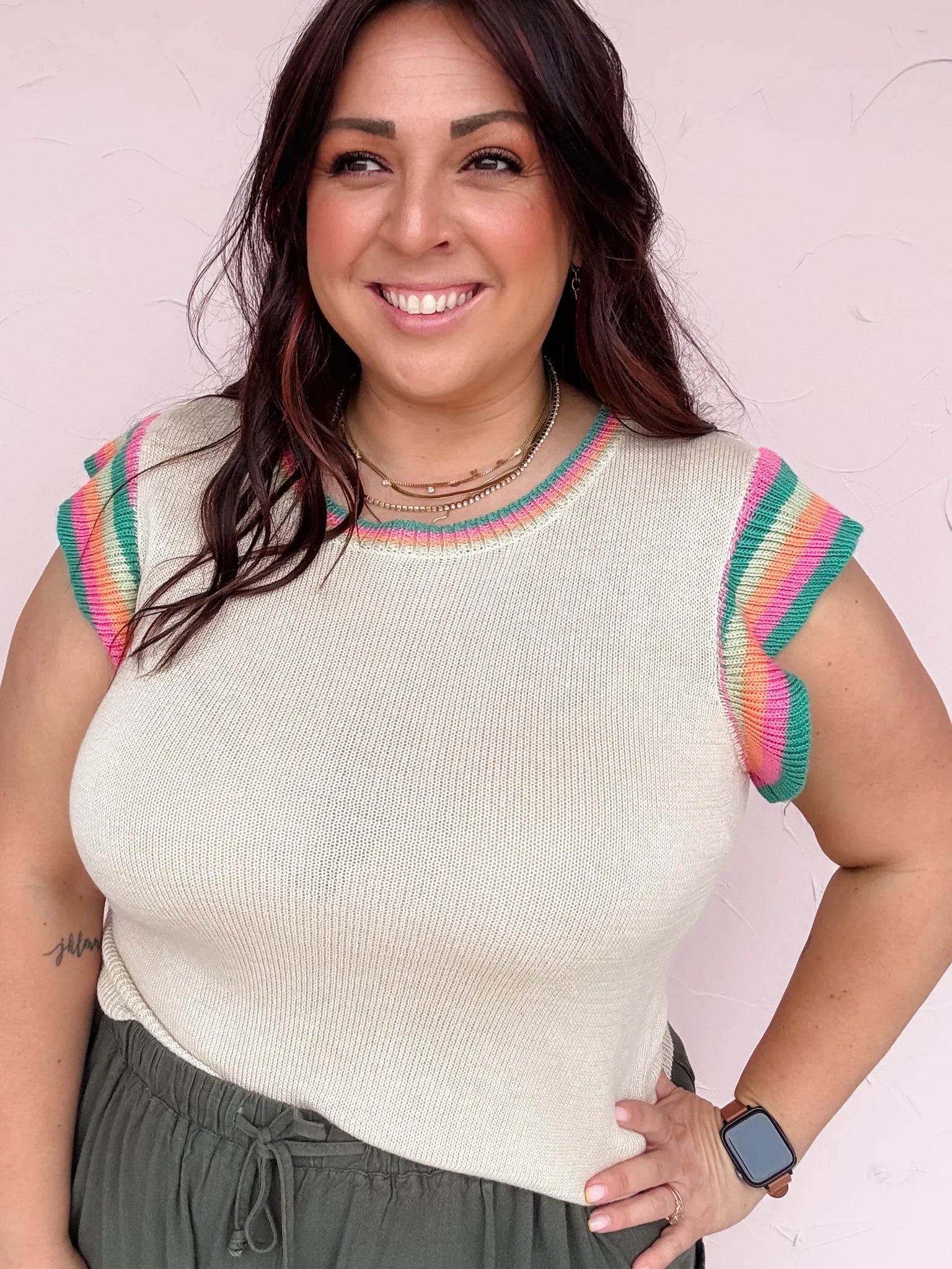 Cabana Color Knit Top- 30% OFF