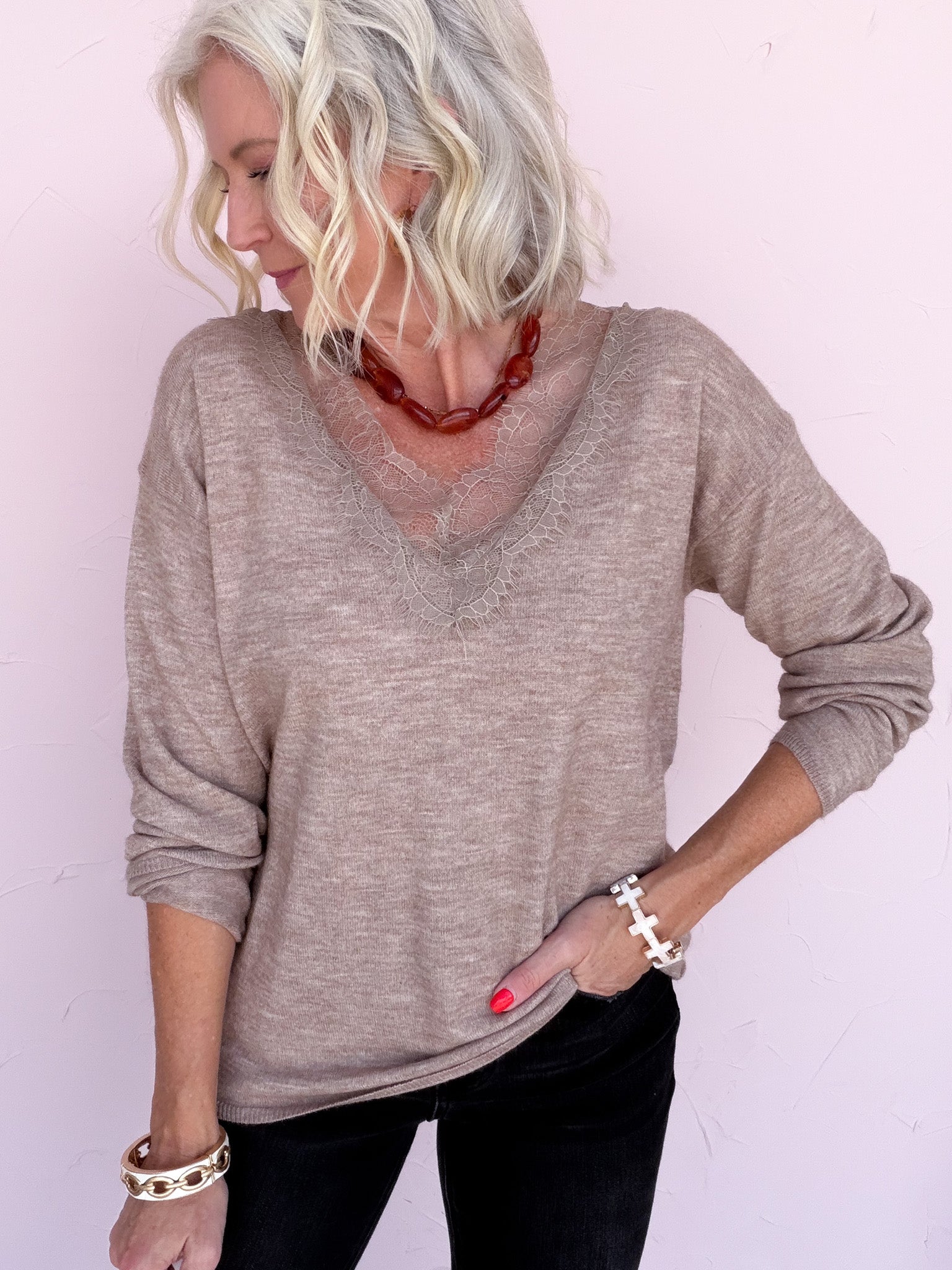 Lace Expectations Top