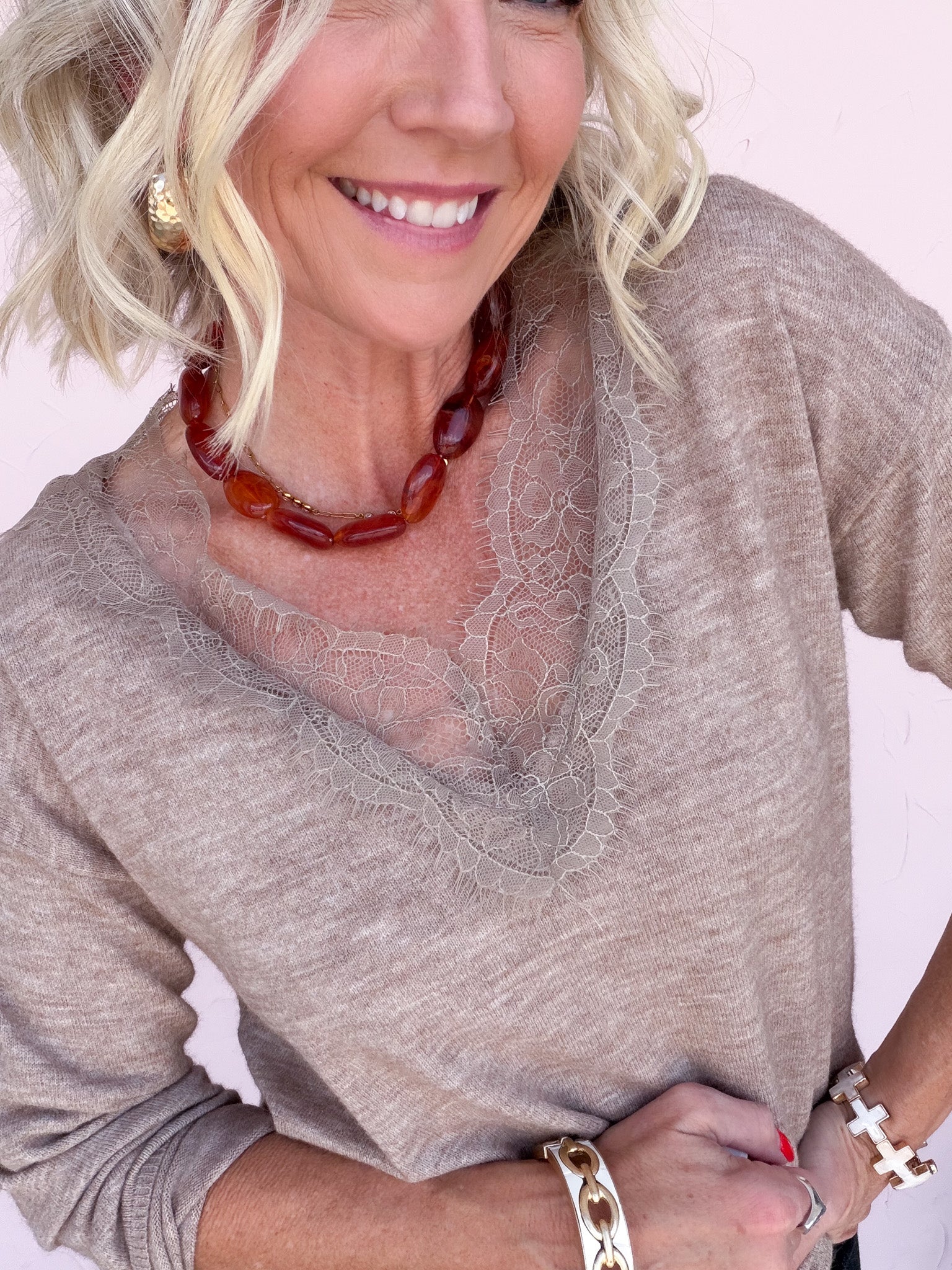 Lace Expectations Top