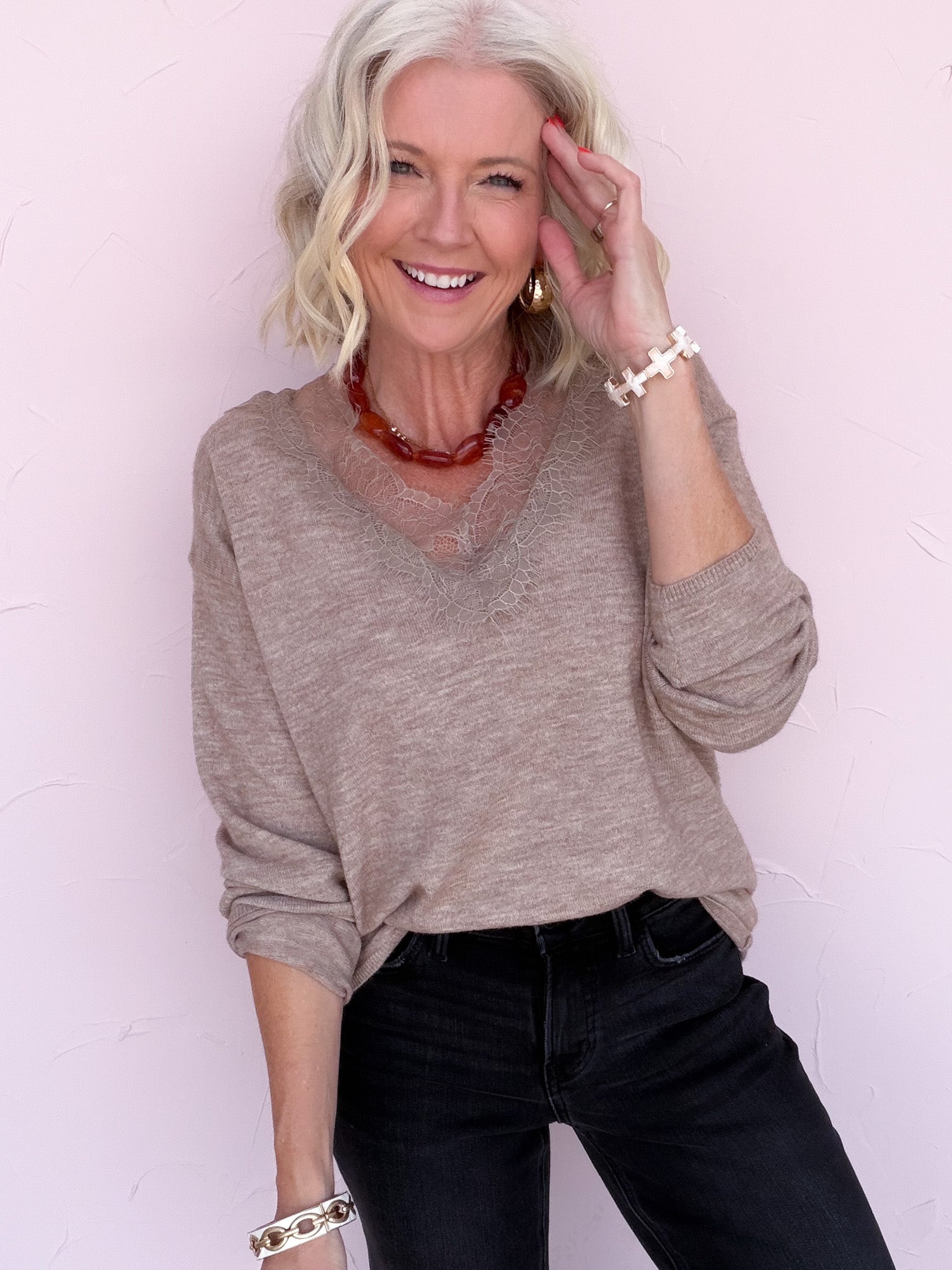 Lace Expectations Top