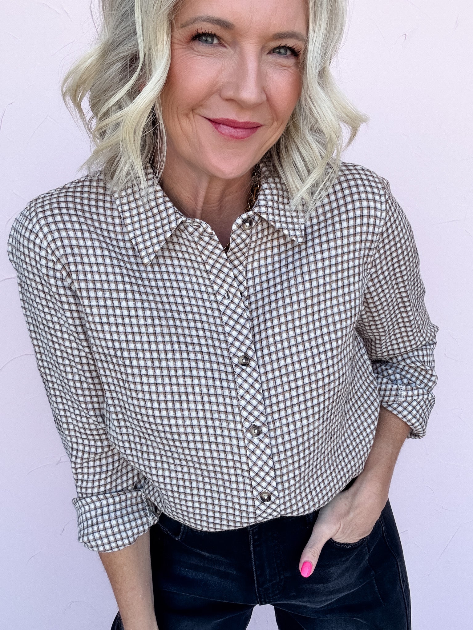 Neutral Ground Button Down