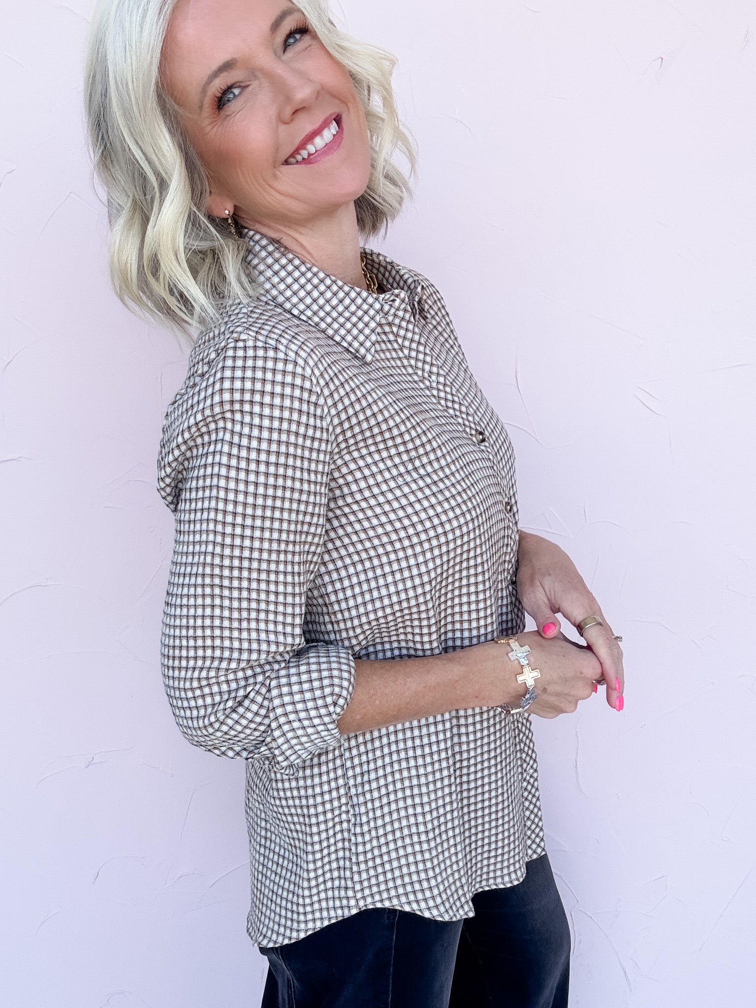 Neutral Ground Button Down
