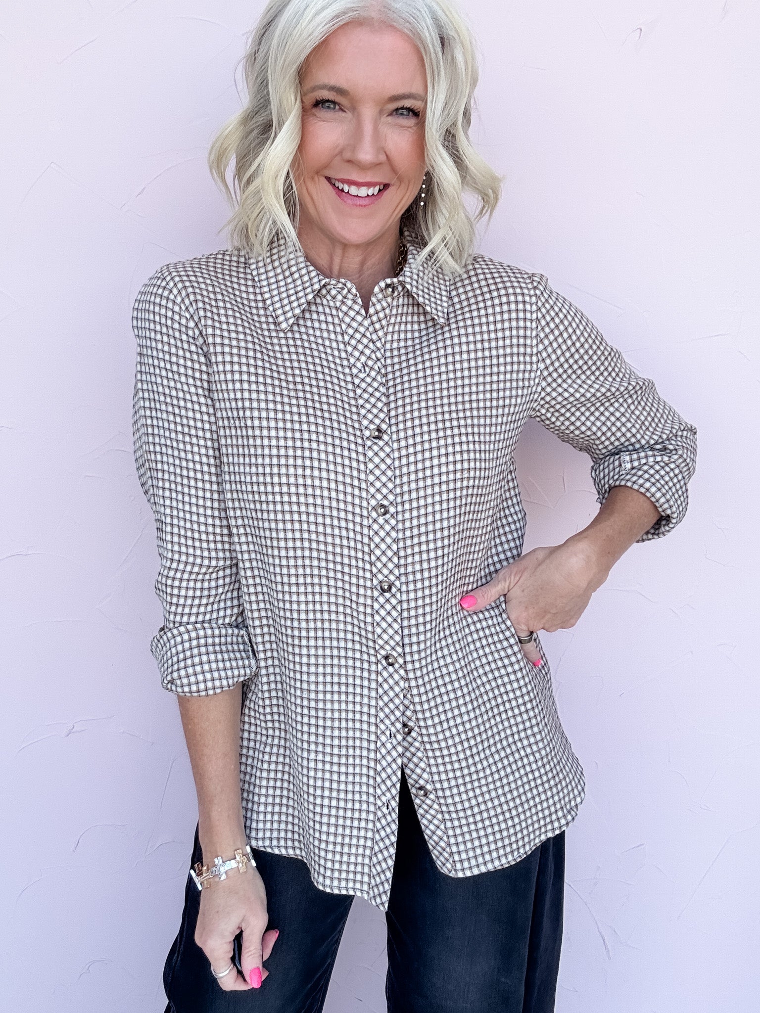 Neutral Ground Button Down
