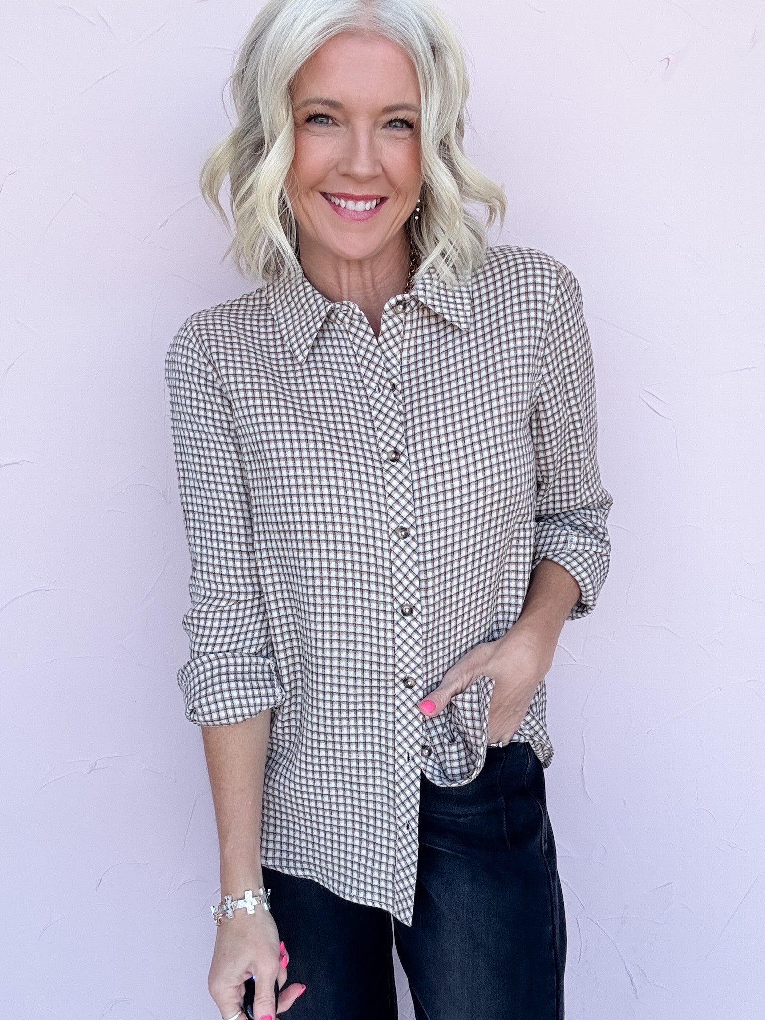 Neutral Ground Button Down
