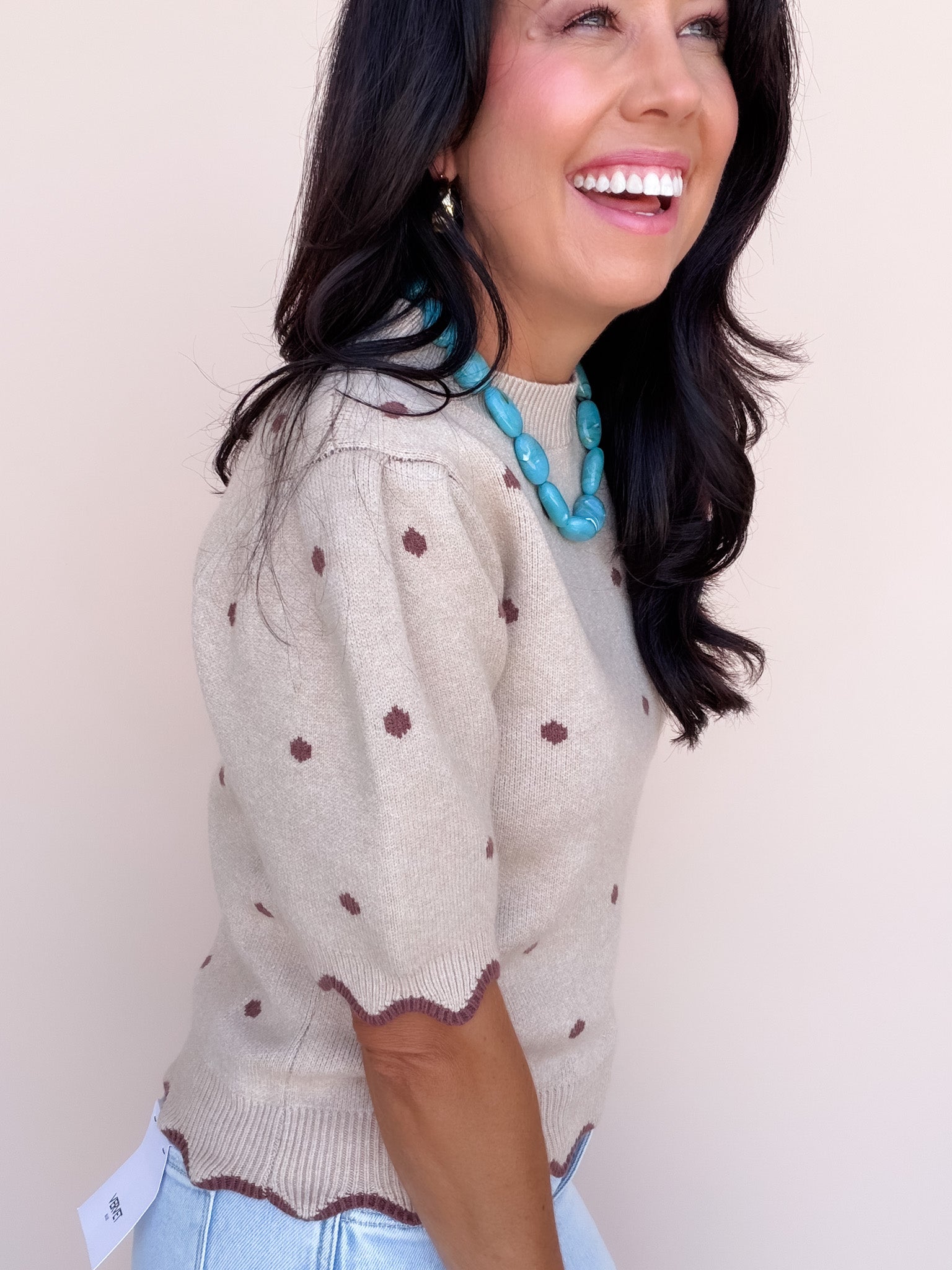 Dotted Delight Knit Top