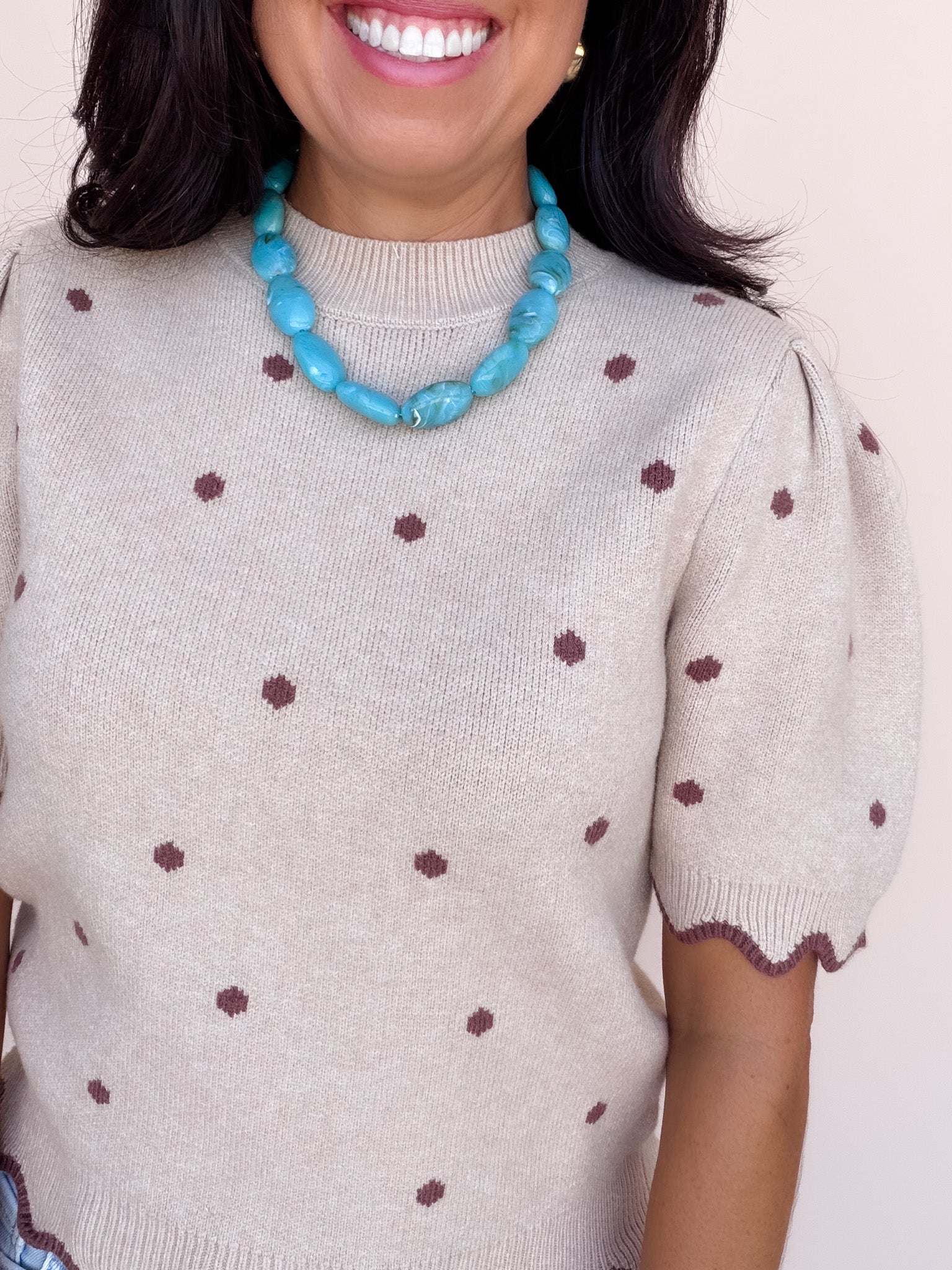Dotted Delight Knit Top