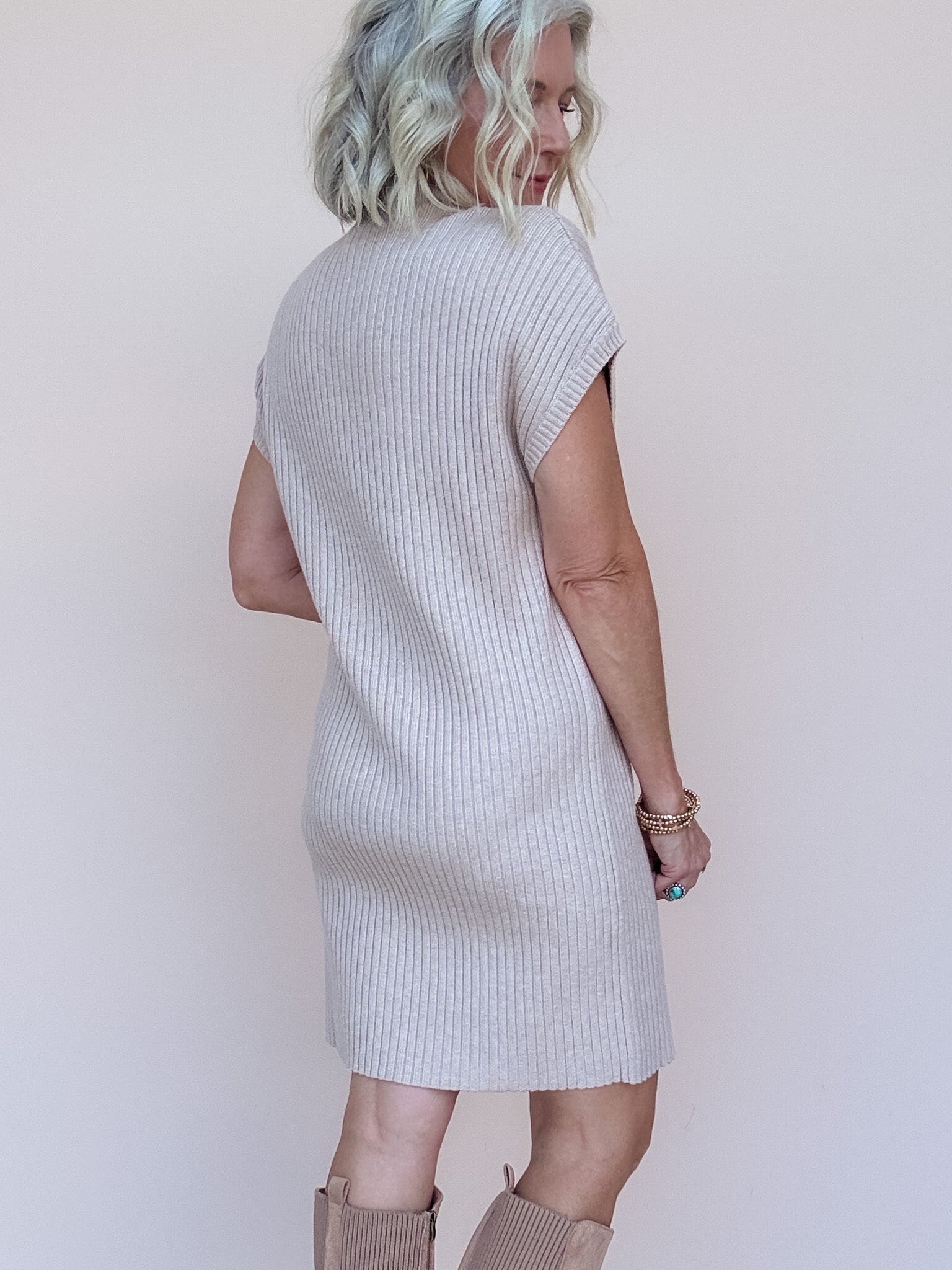 Sedona Sweater Dress | Taupe
