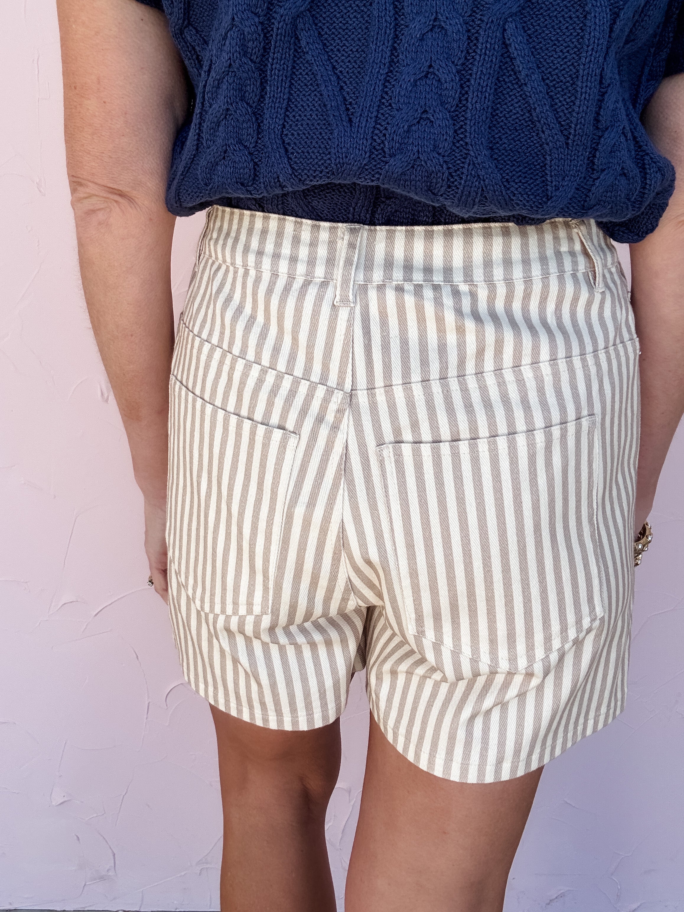 Sunlit Path Stripe Shorts