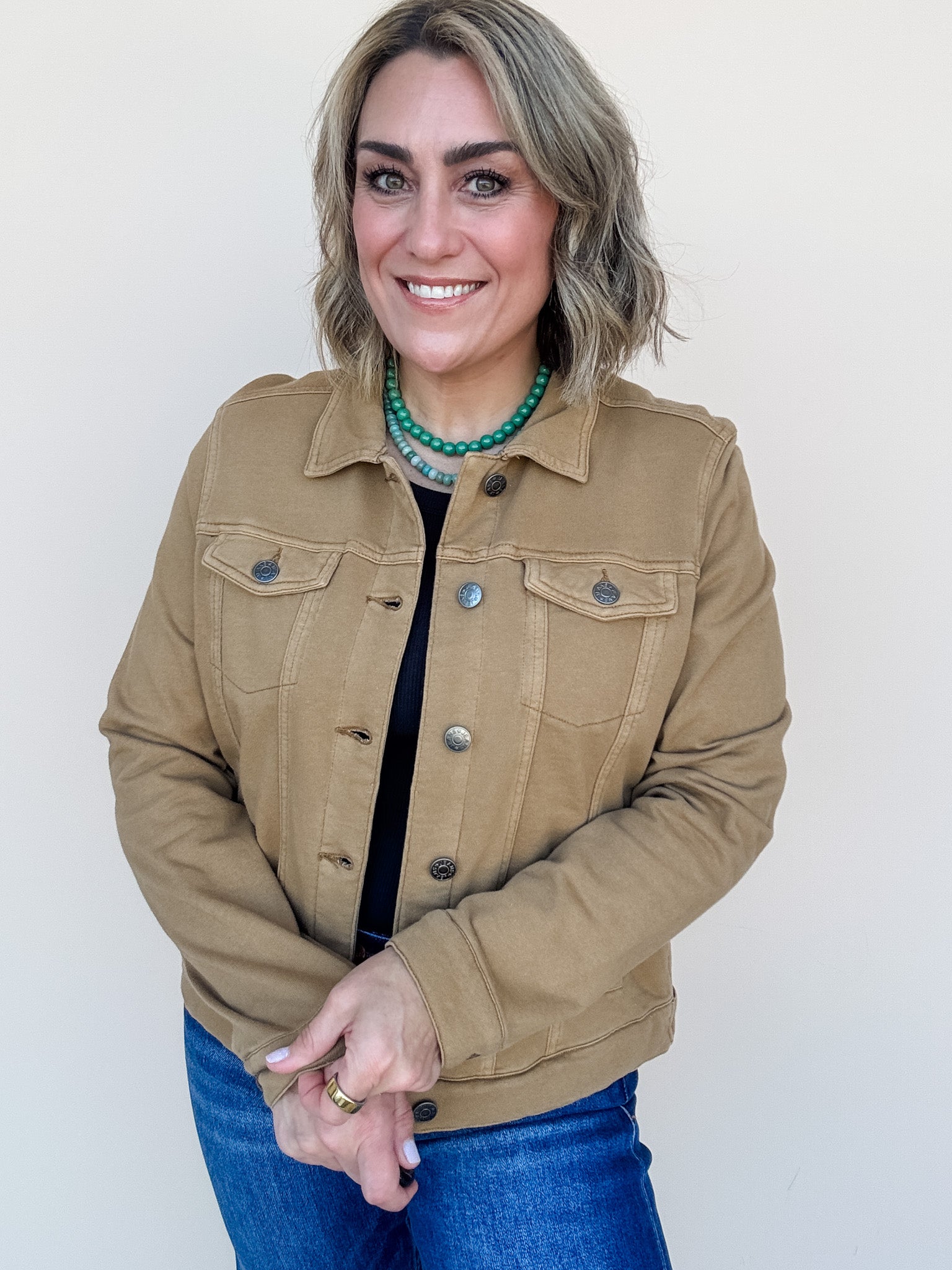 Faded Whisper Jacket | Camel