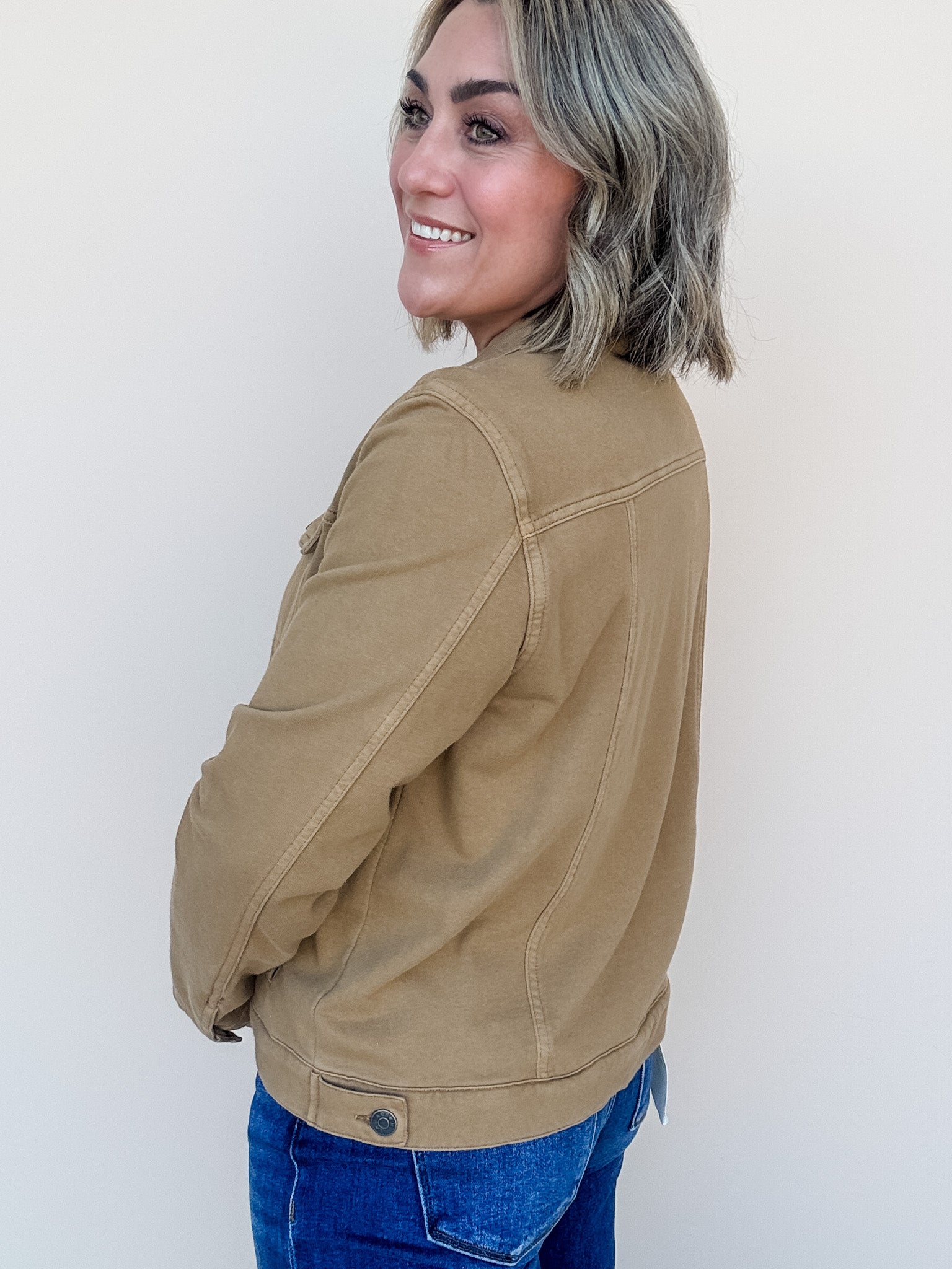 Faded Whisper Jacket | Camel