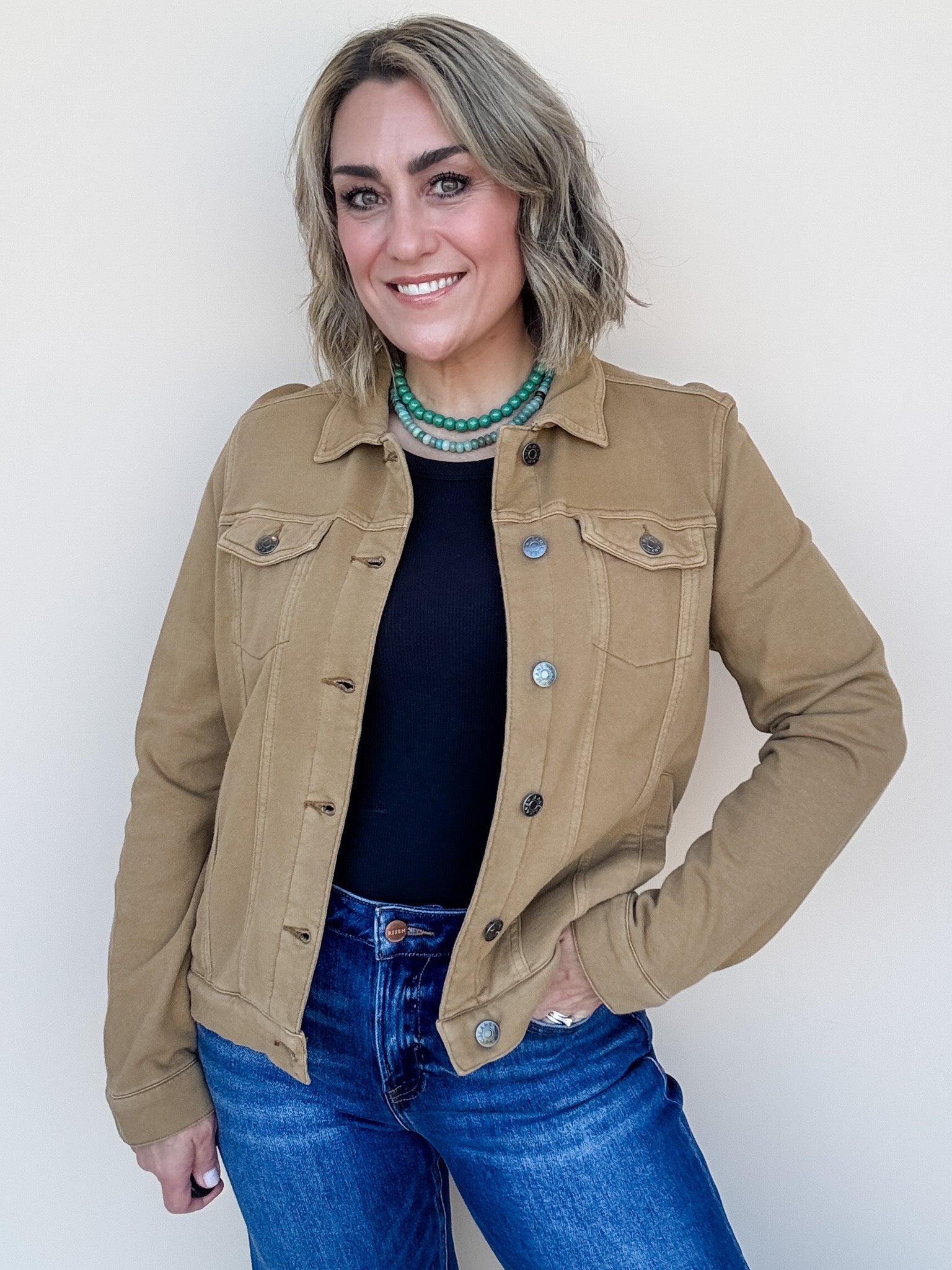Faded Whisper Jacket | Camel